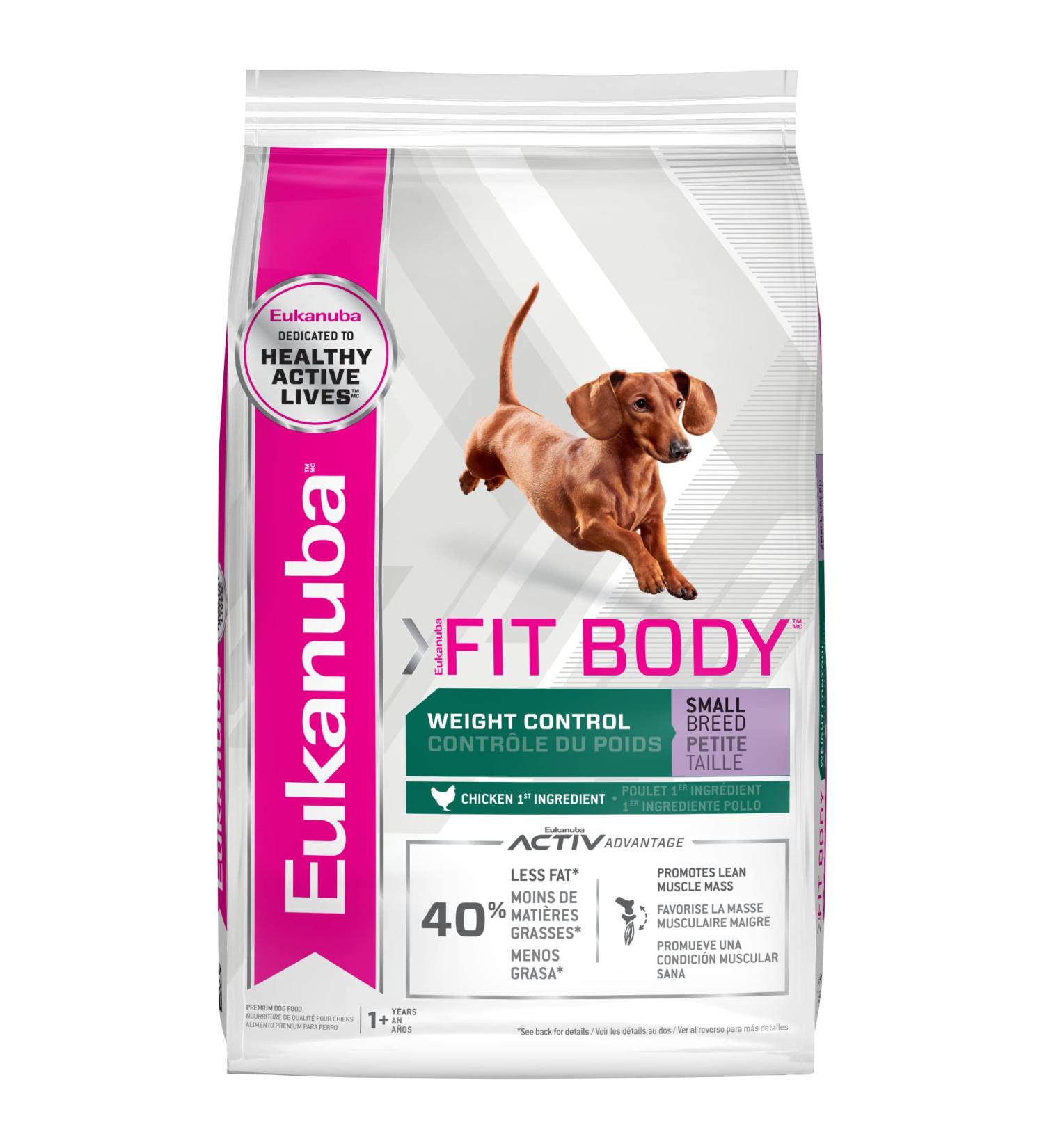 Eukanuba Fit Body Weight Control Small Breed Dry Dog Food 4lb - Pack of 1 - Buy Online on GoSupps.com