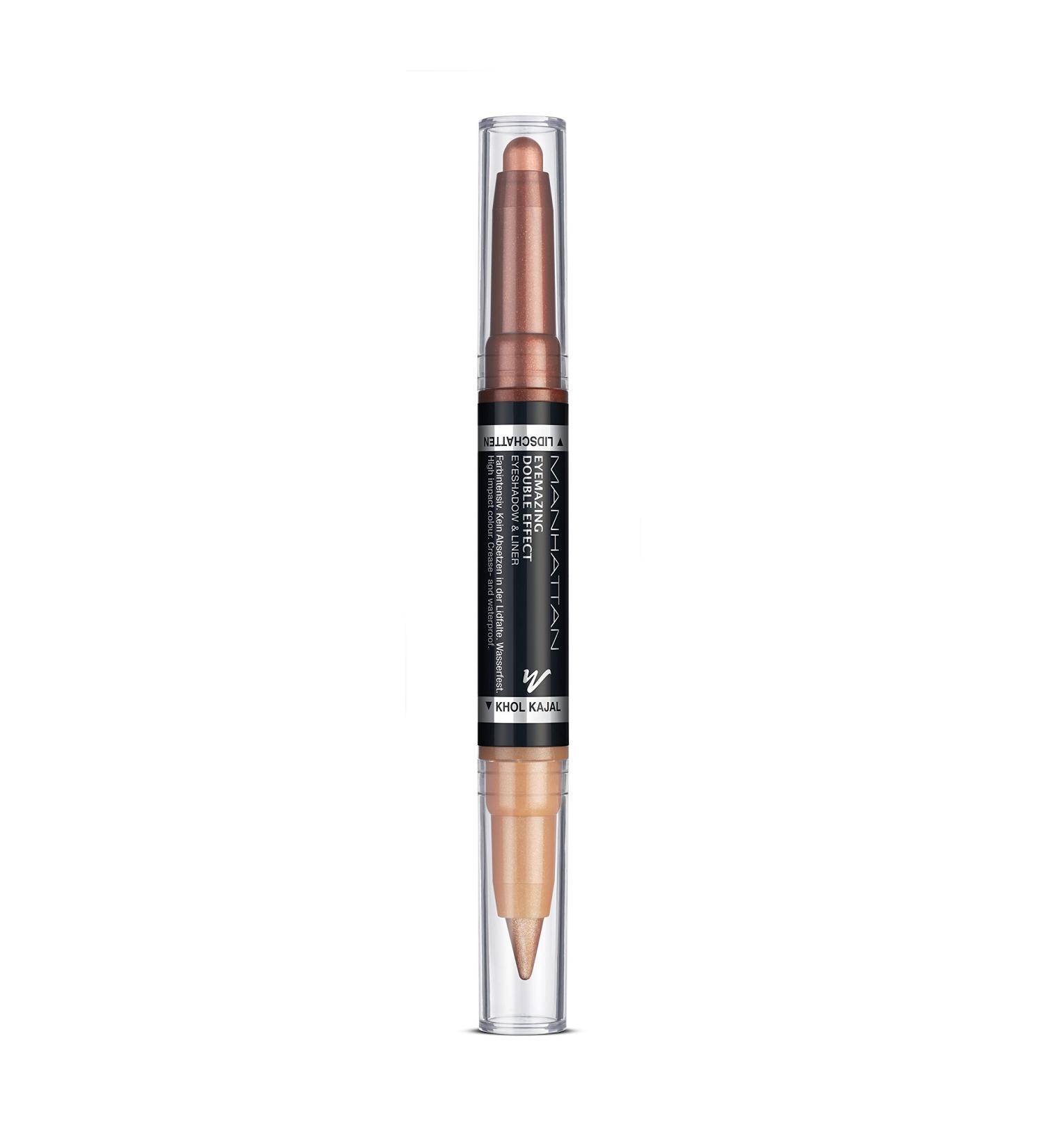 Manhattan Eyemazing Double Effect Eyeshadow & Liner - 2-in-1 Braun Bohemian Bronze | 1.6g - International Shipping Available - Buy Online on GoSupps.com