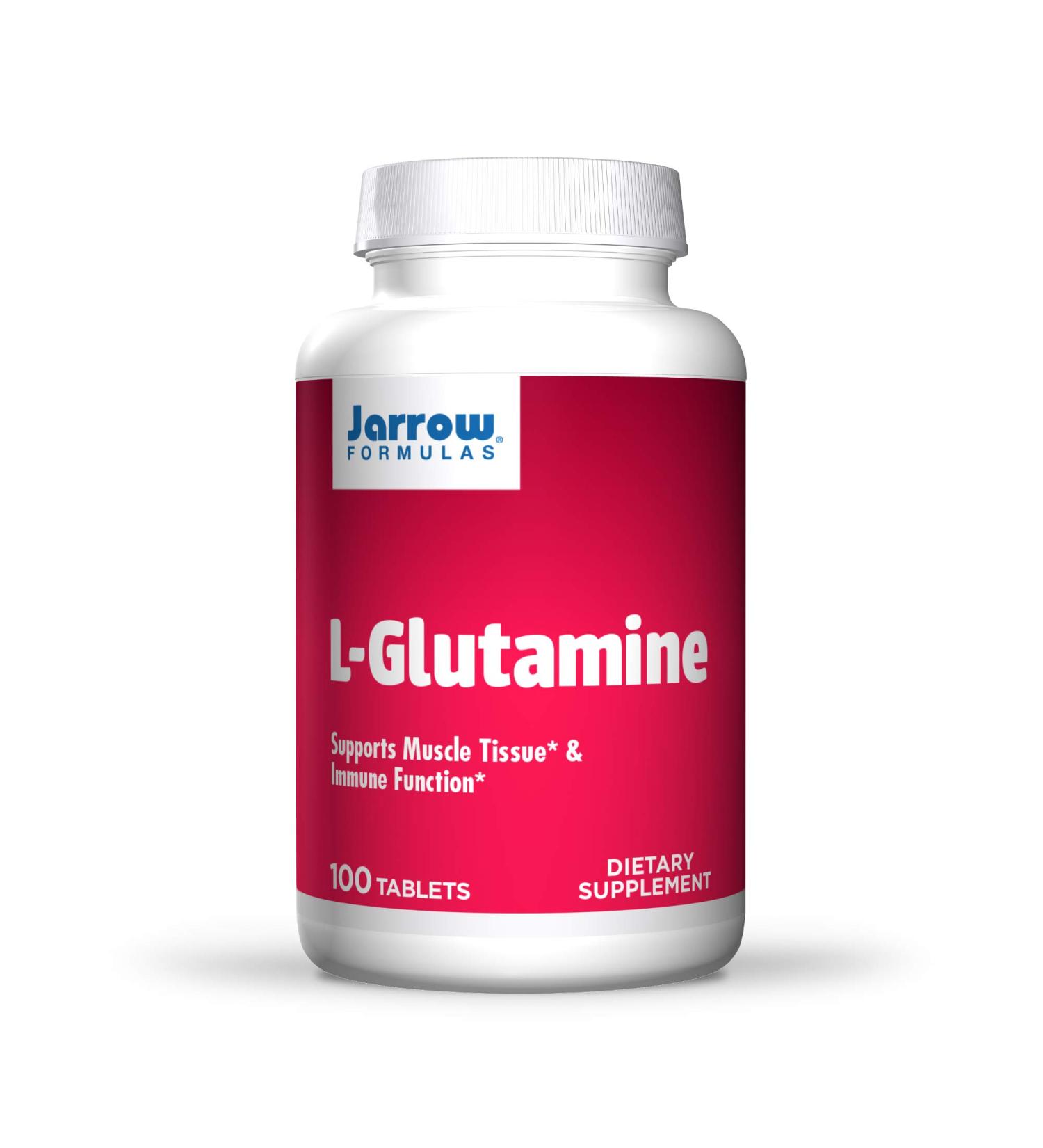Jarrow Formulas L-Glutamine 1000 mg â€“ 100 Tablets | Supports Muscle Recovery & Gut Health - Buy Online on GoSupps.com