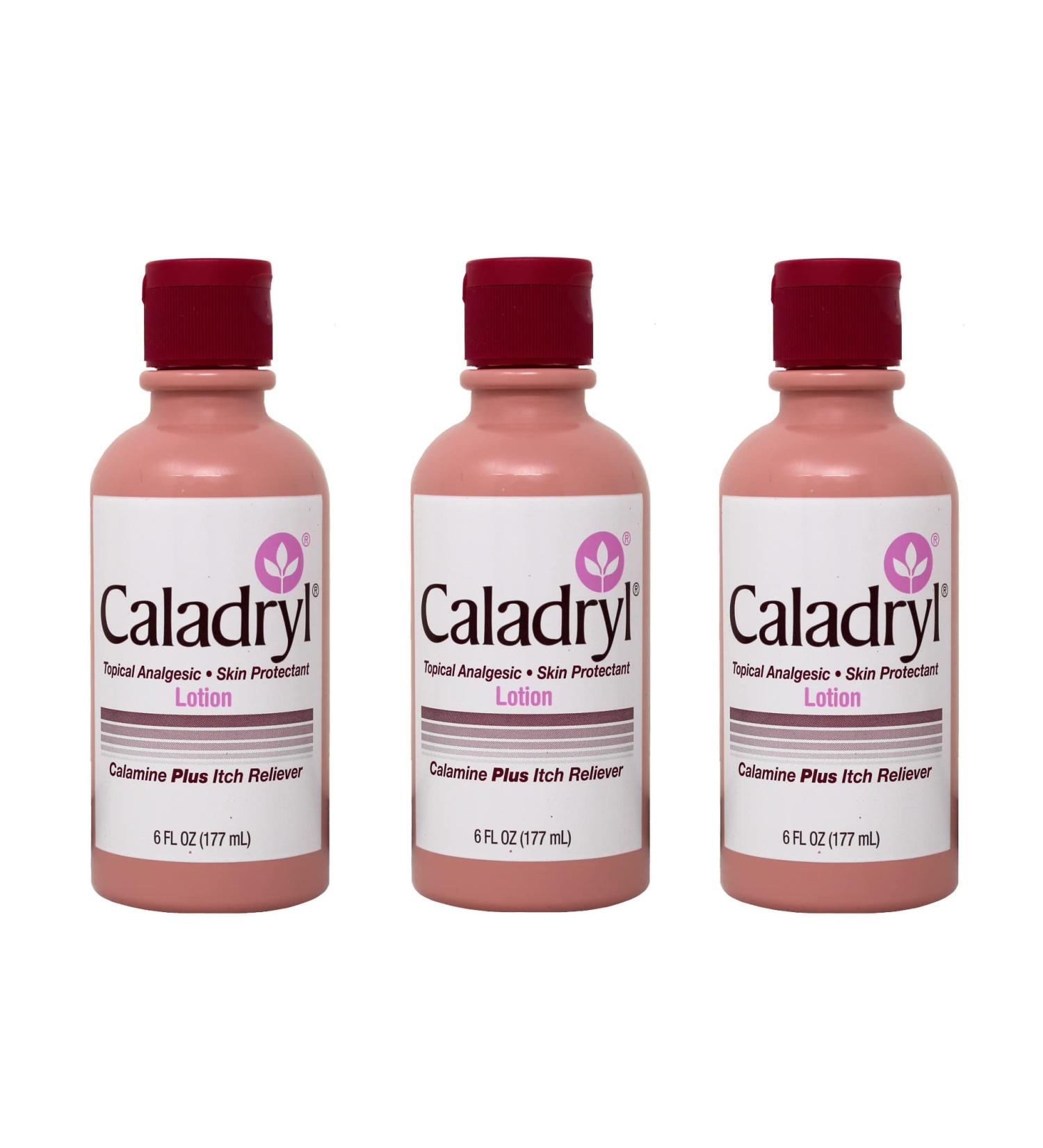 Caladryl Skin Protectant Lotion 6 oz - Pack of 3 | Soothing Relief for Itchy Skin - Buy Online on GoSupps.com