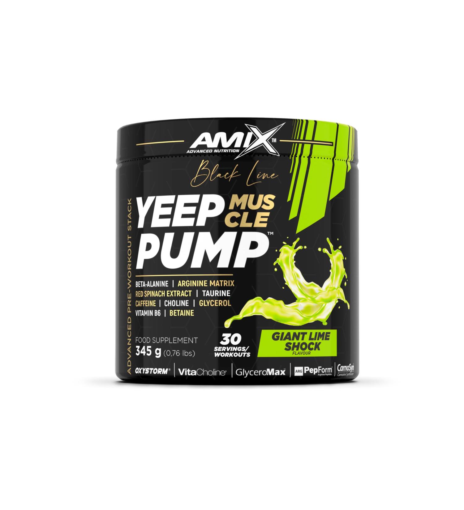 Amix Black Line YEEP PUMP COFFEE 345 g PreEntreno lime flavor - Buy Online on GoSupps.com