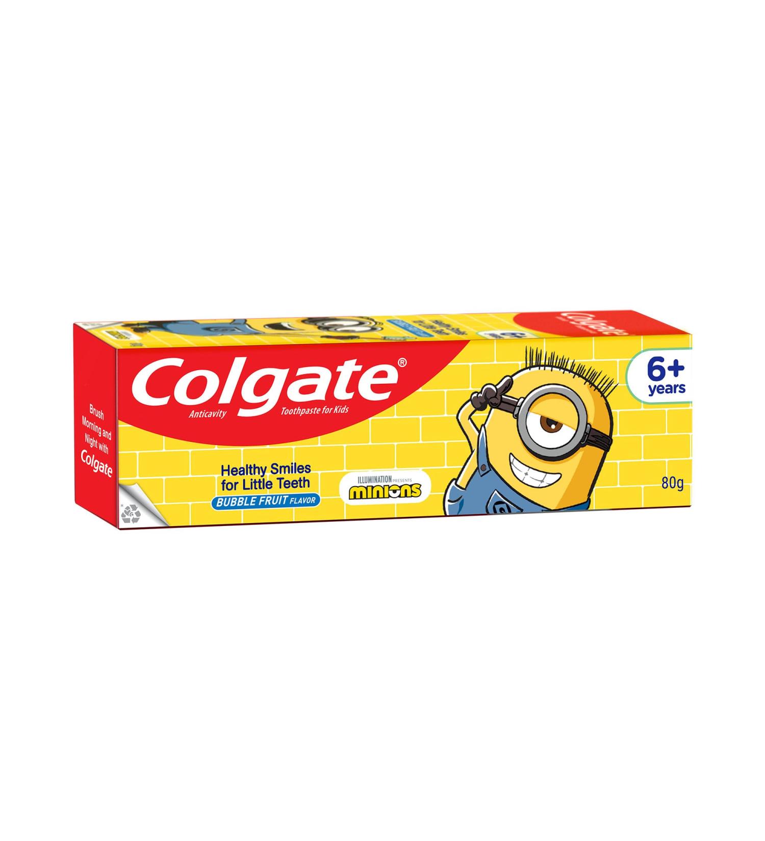 Colgate Kids Multi Action Toothpaste Gentle Protection for 6+ Years Minions Bubble Fruit Flavour 80 G (2.8 Ounce) - Buy Online on GoSupps.com