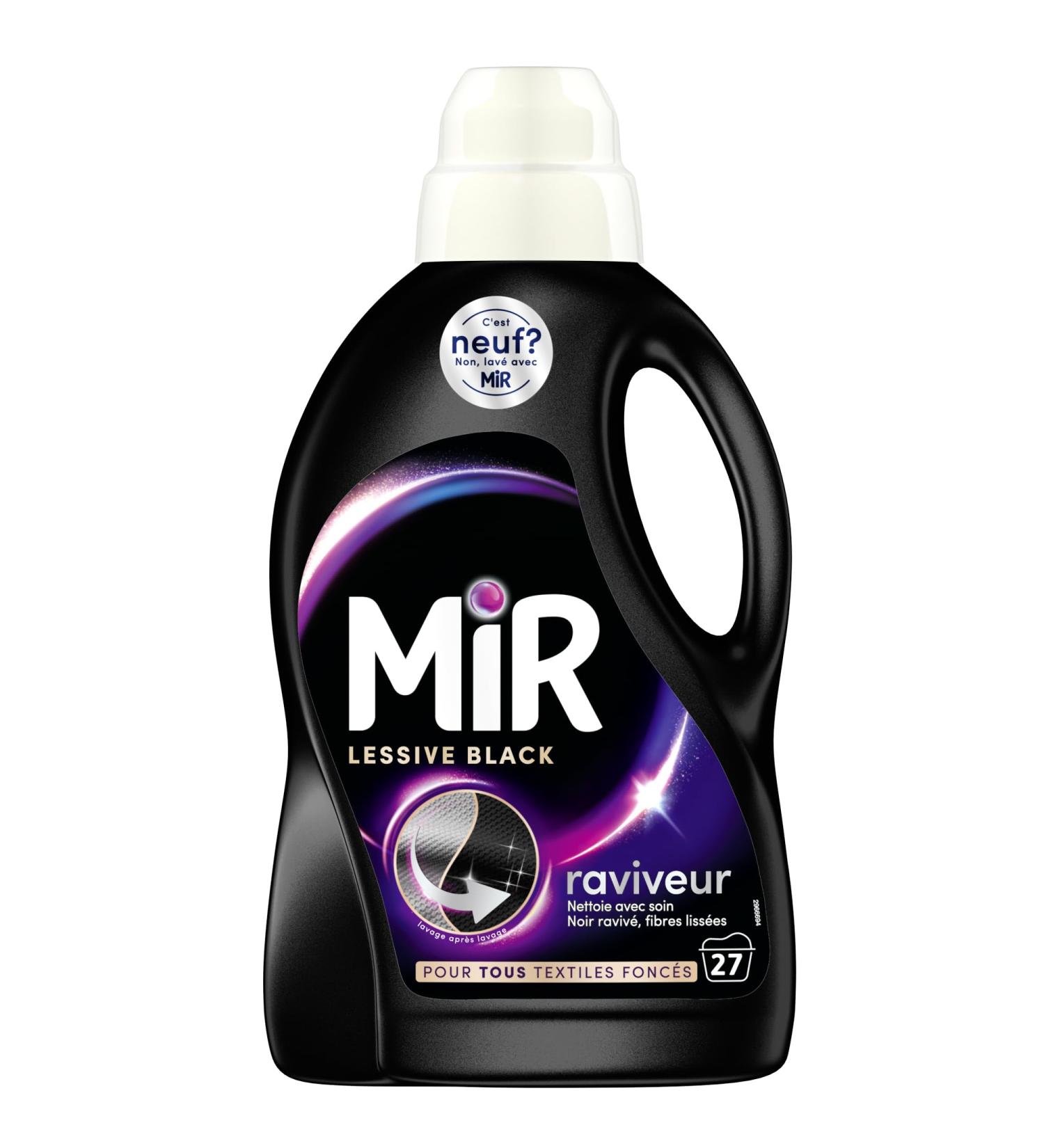 Mir Black Hand & Machine Liquid Laundry Detergent Unique Formula 3-in-1 1.35L - Buy Online on GoSupps.com