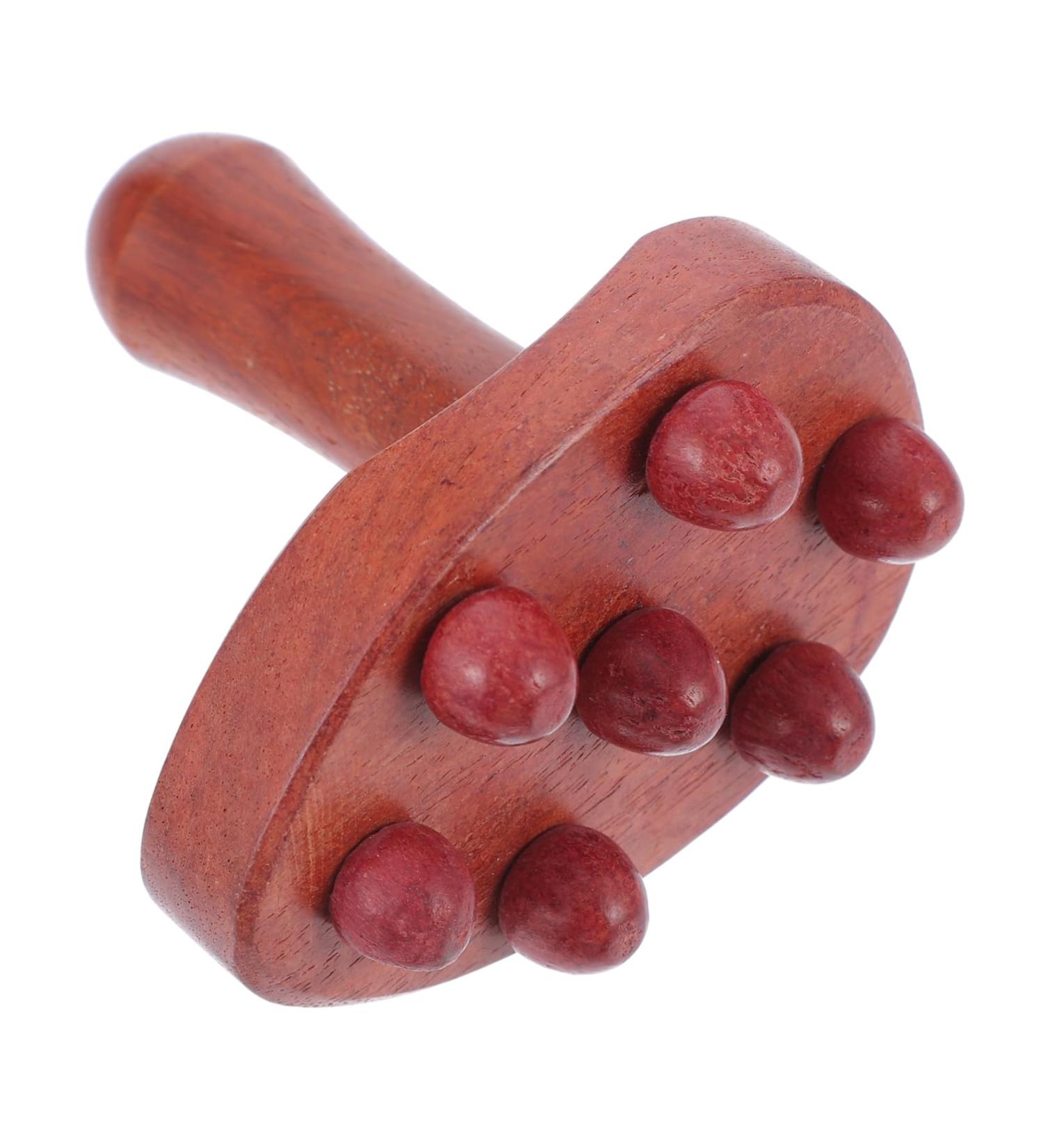 Durable Wooden Particle Massager for Body & Spine | Practical Gua Sha Board | 1pc Massage Roller - Buy Online on GoSupps.com