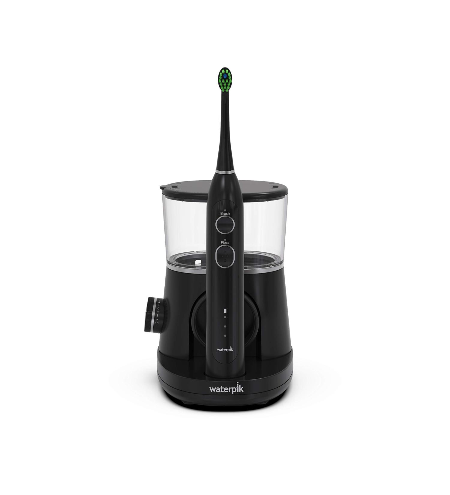 Waterpik Sonic-Fusion Flossing Toothbrush - Black | Best International Shipping & Oral Care Solution - Buy Online on GoSupps.com