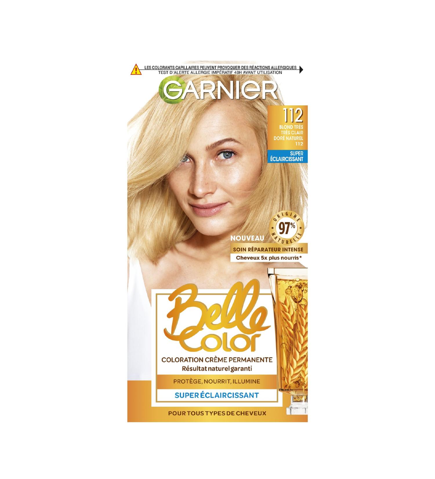  Garnier Garnier Belle Color - Easy-Color Cream Very Light Blonde Natural Gold 112 Super Lightening Permanent Hair Color - 115ml Box - Buy Online on GoSupps.com