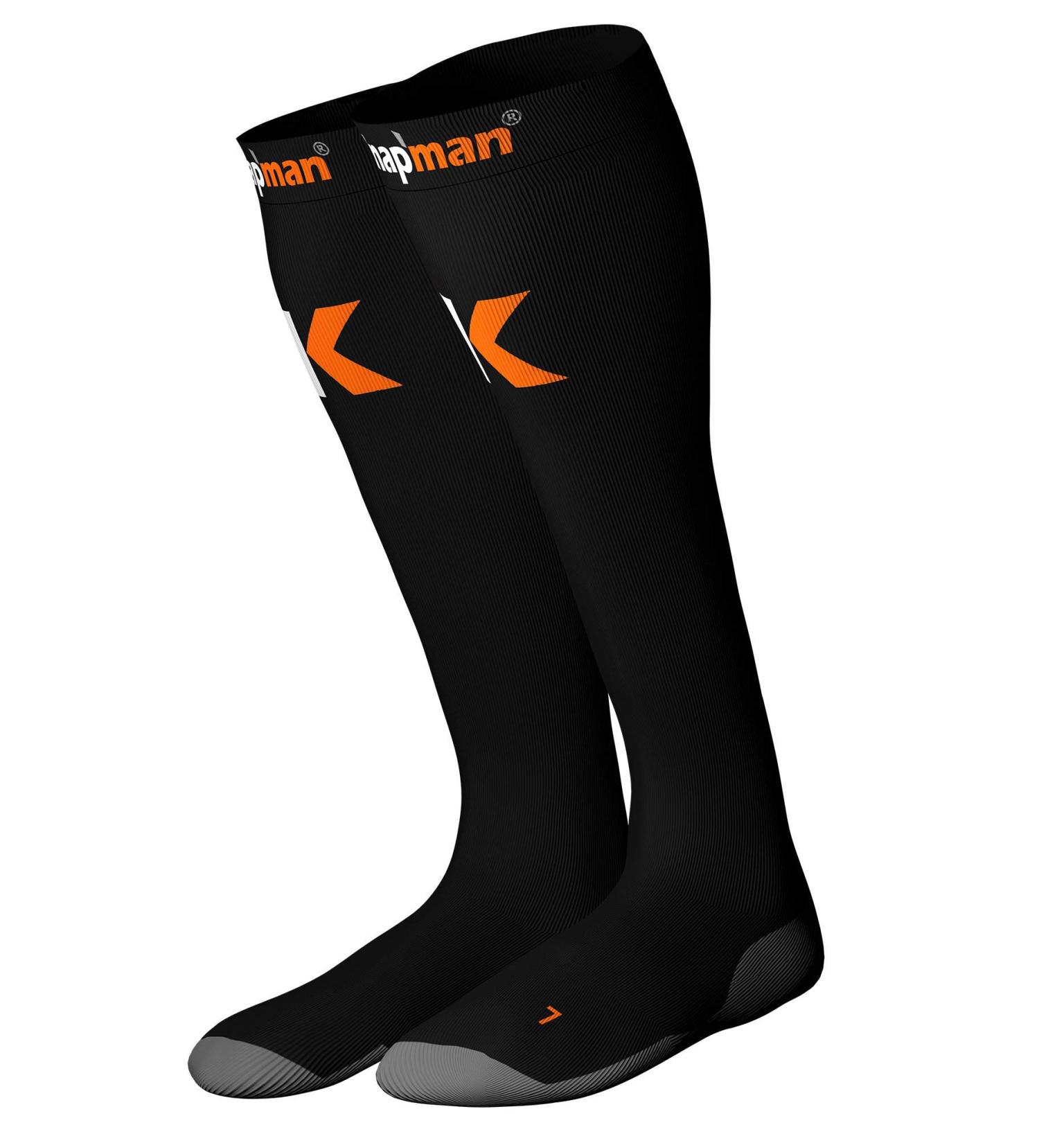 Knapman Active Strong Compression Stockings - Black L - Best for Support & Comfort | International Shipping - Buy Online on GoSupps.com
