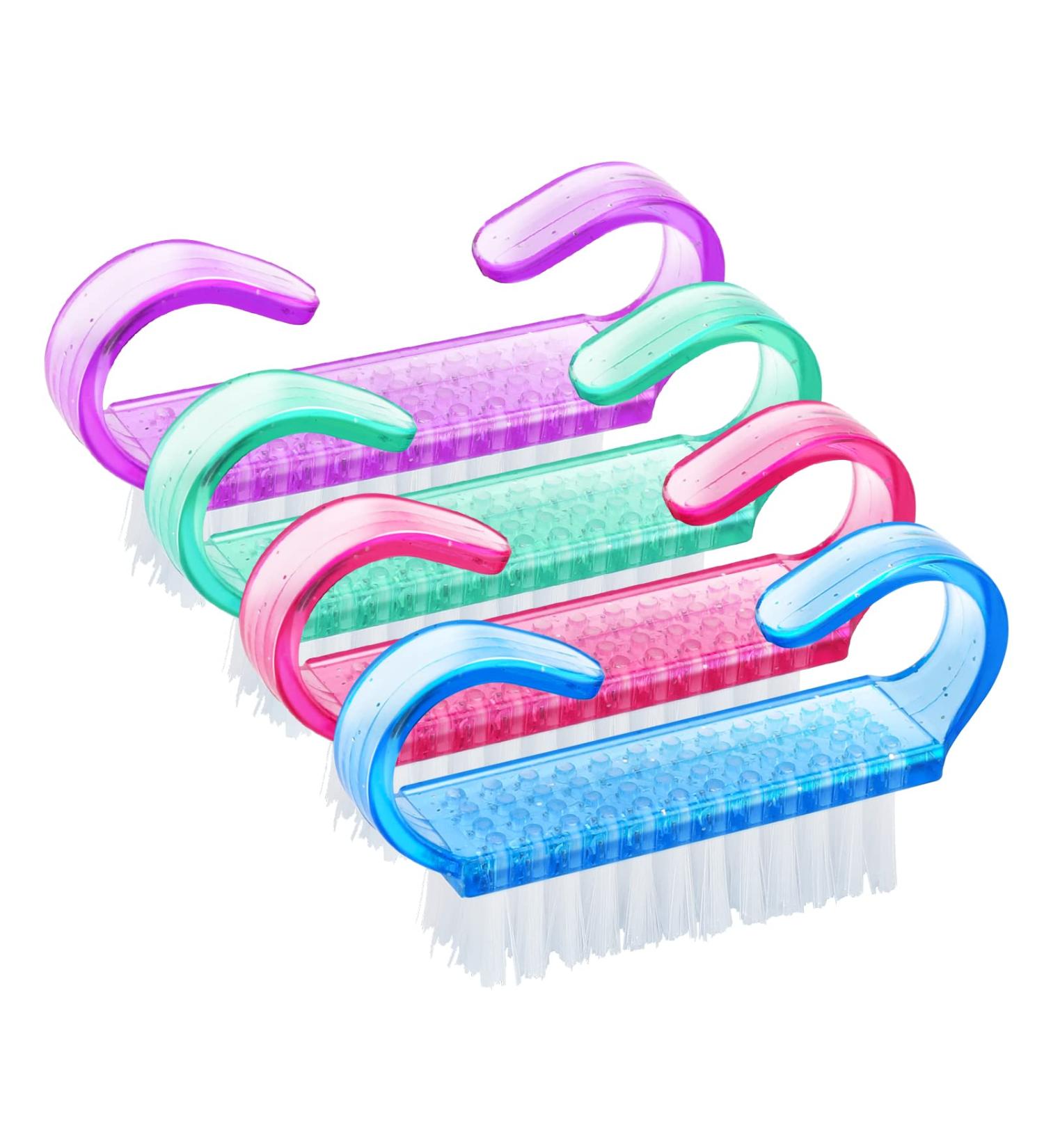 G2PLUS Small Handle Nail Brushes - 4 Pack Plastic Fingernail Cleaning Brushes - Buy Online on GoSupps.com