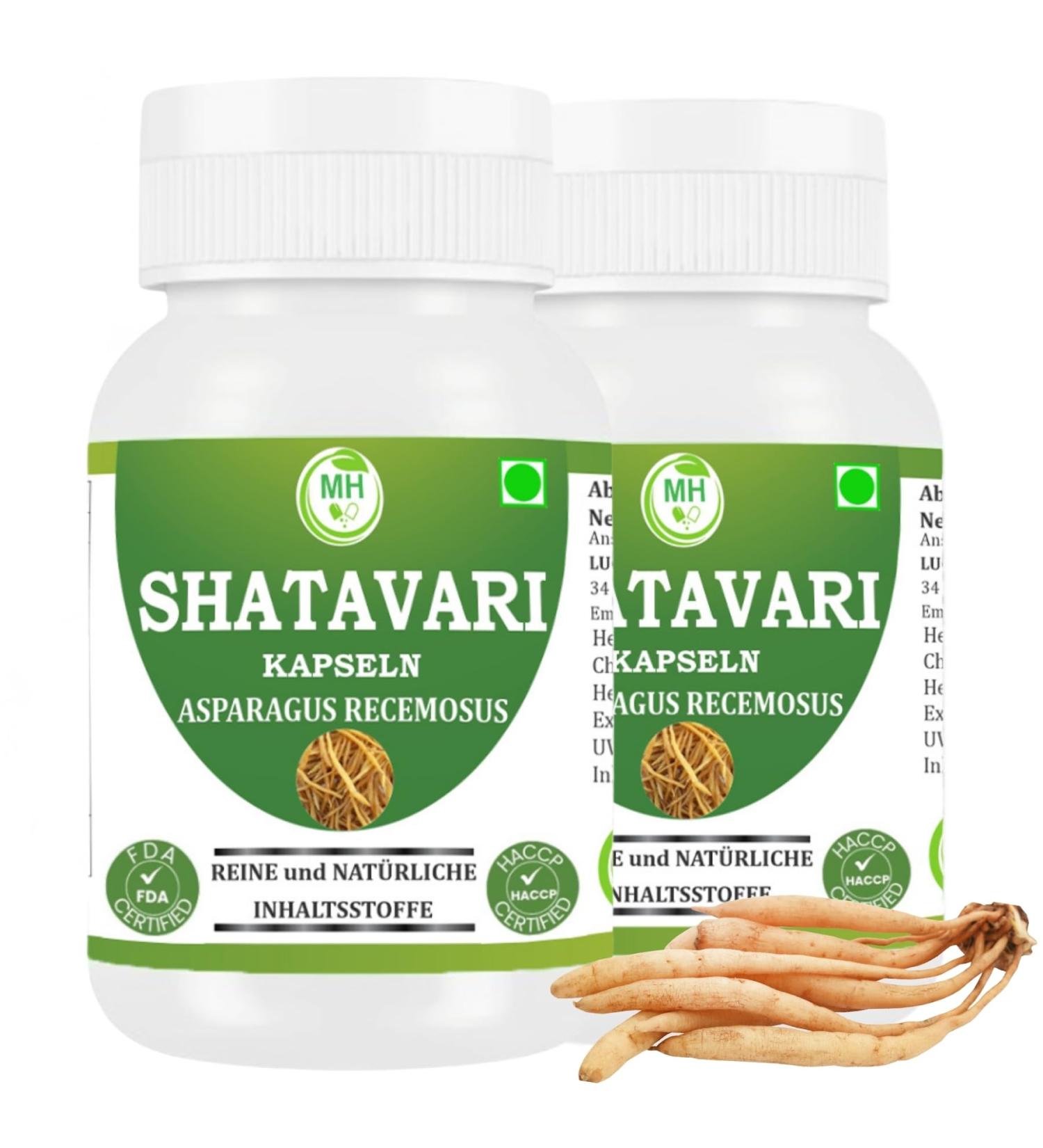  Morsan Healthcare Morsan Healthcare Shatavari (Asparagus racemosus) Capsules | Pack of 60 x 500 mg Vegetarian Capsules | Natural Food - Buy Online on GoSupps.com