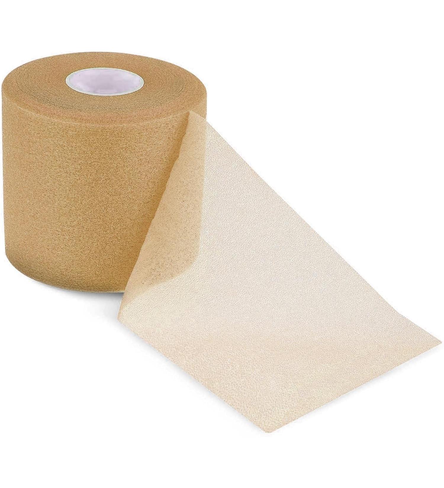 Buy Athletic Pre Wrap Tape | Foam Underwrap for Hair Ankles Wrists & Knees | 2.76in x 88ft - International Shipping Available - Buy Online on GoSupps.com