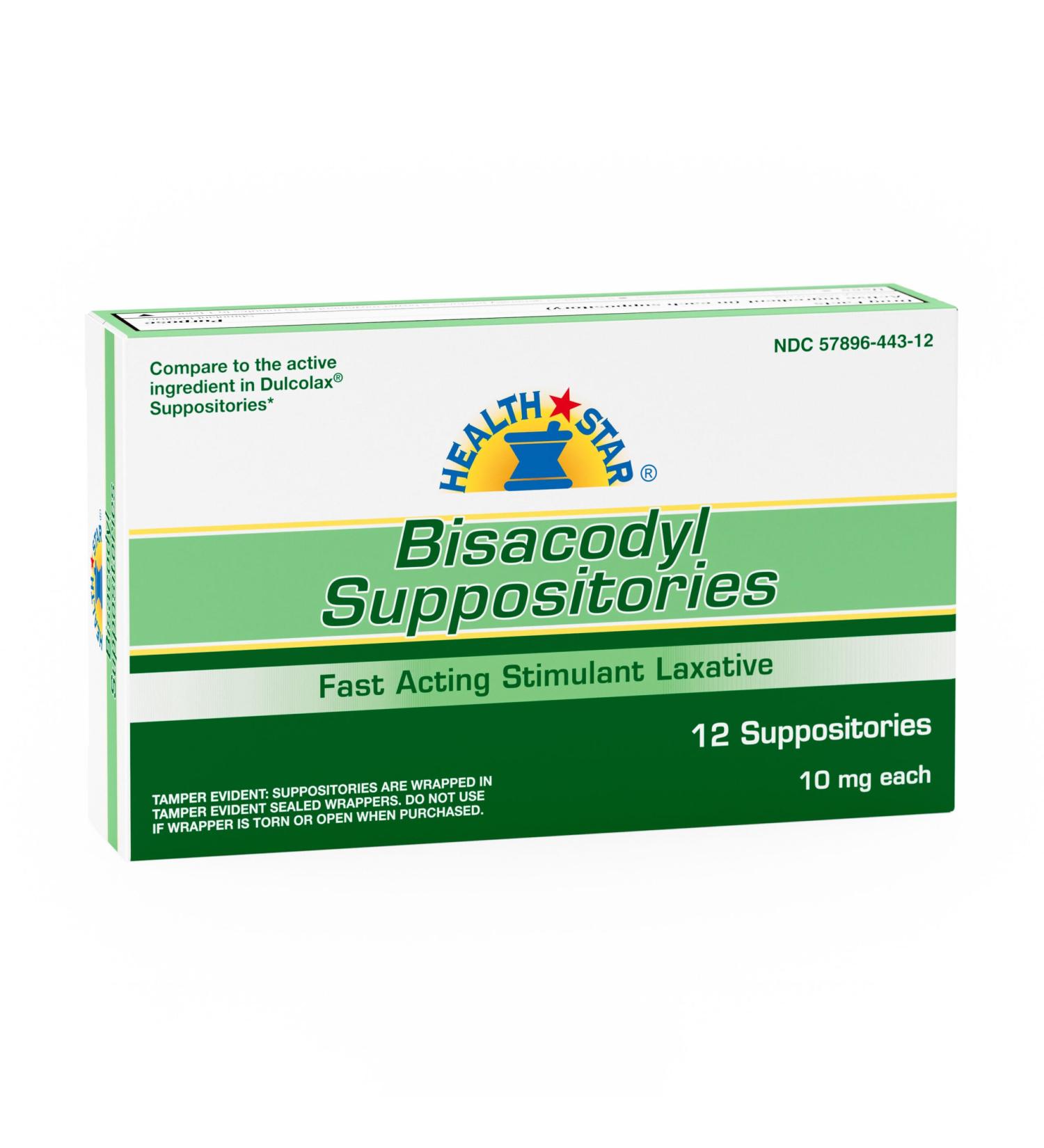 GeriCare Bisacodyl Suppositories - Fast Acting 10mg Laxative (121 Count) for Effective Relief - International Shipping Available - Buy Online on GoSupps.com