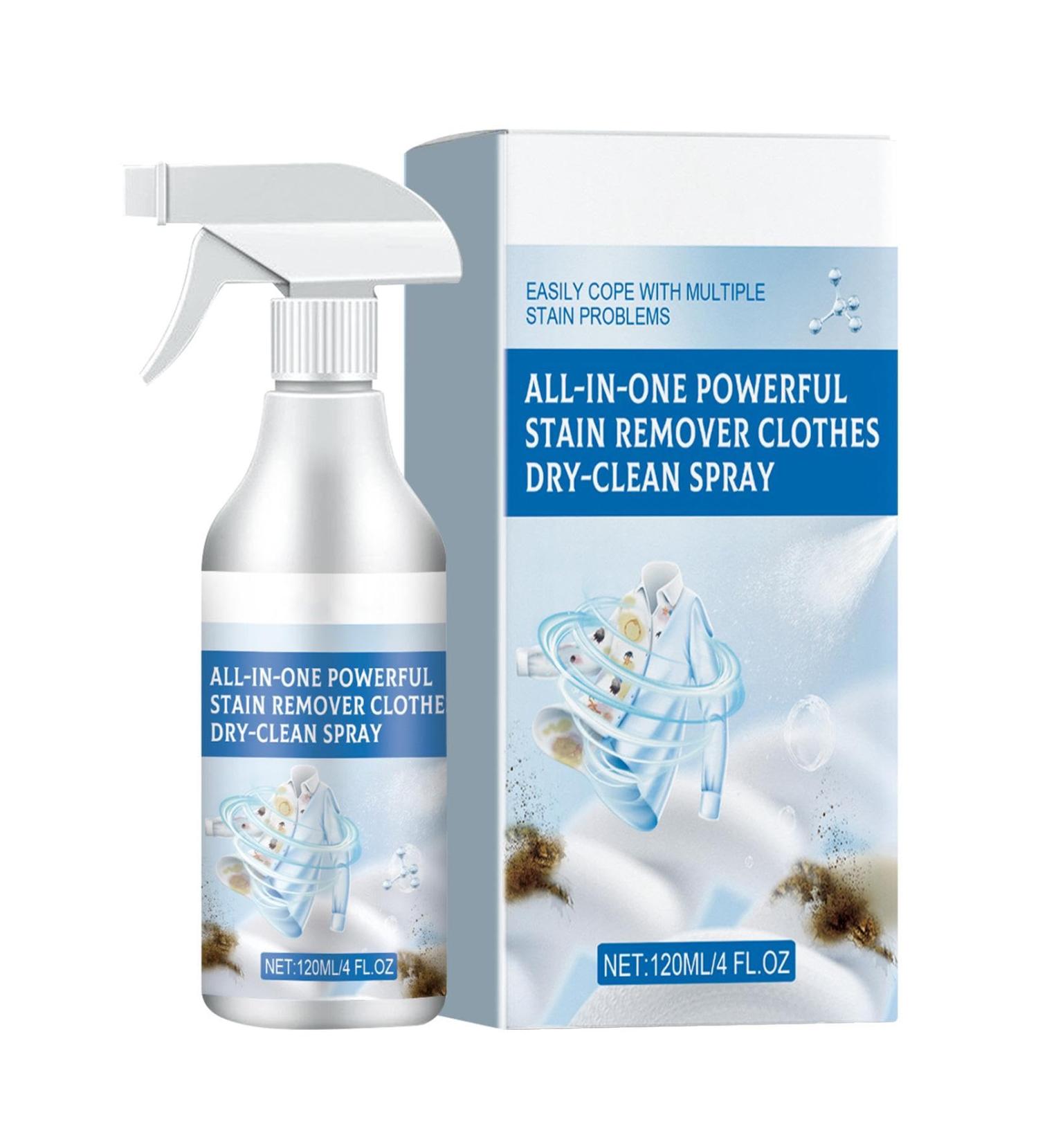 Vanish Stain Remover - No-Wash All in 1 Powerful Stain Remover Clothes Dry Spray - 120ml Laundry Cleaning Stubborn Stains Cleaner for Cleaning Food Grease Coffee Tea - Buy Online on GoSupps.com