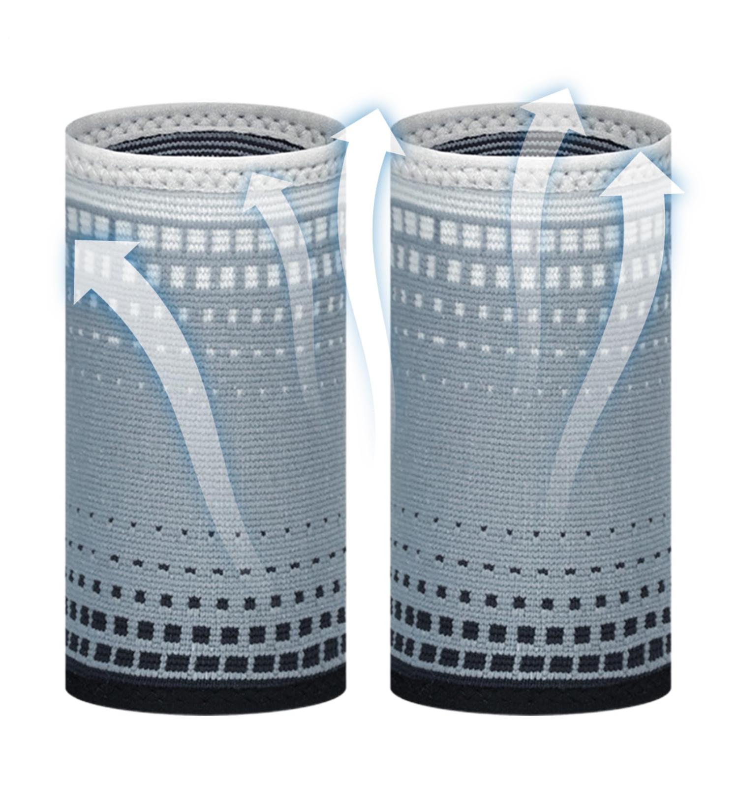 Sweat Wristbands Tennis WristbandsMoist Athletic Wristbands Sweatproof Compression Nonslip Wristband Sweatband for Baseball Cooling Gray - Buy Online on GoSupps.com