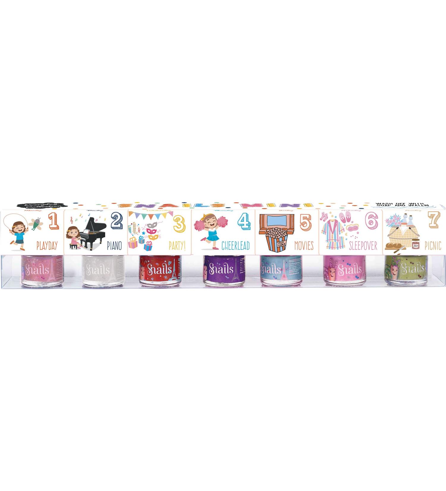 Snails 512151 children's nail polish gift set mini 7x7ml water-based washable harmless vegan