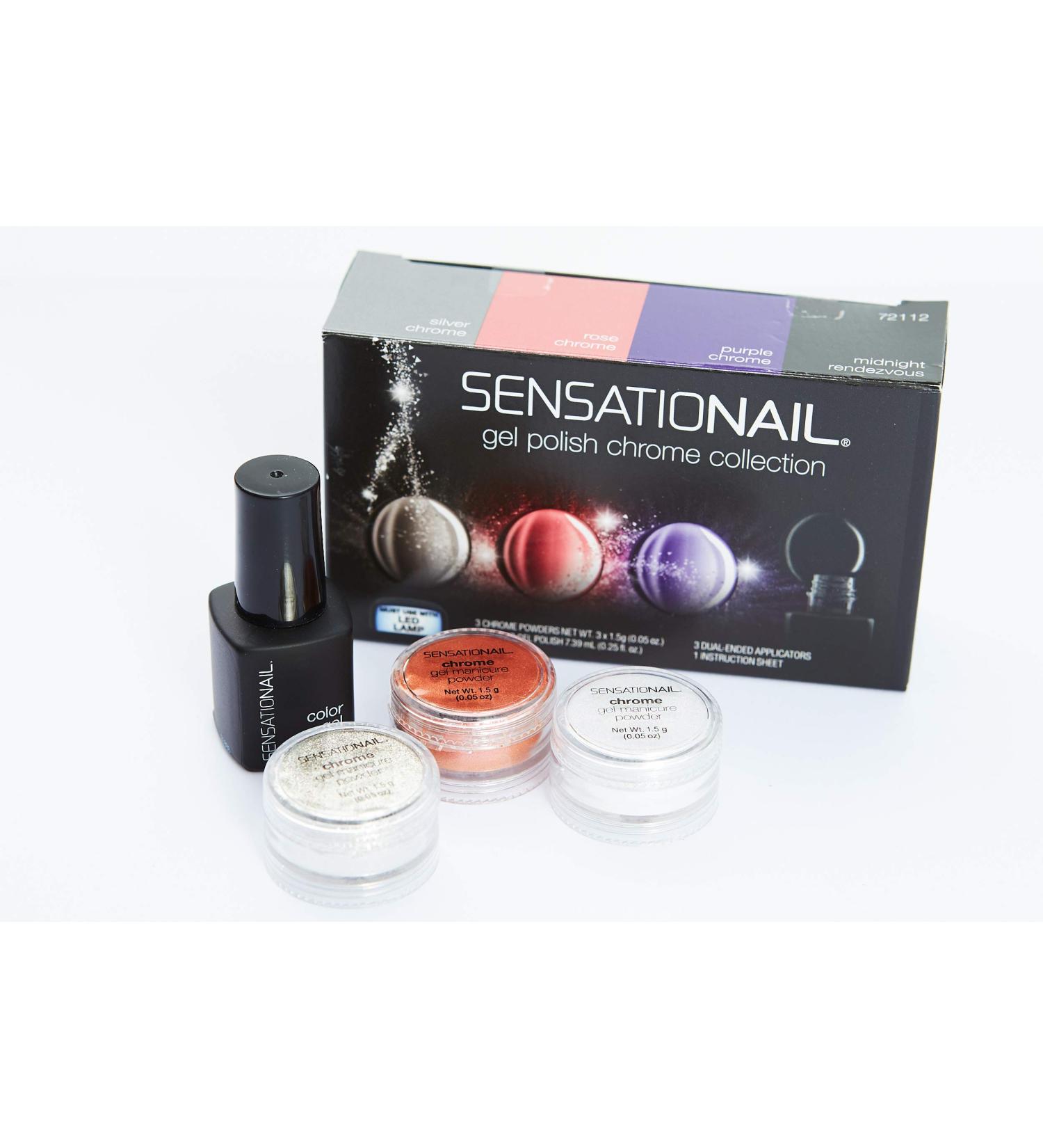 Sensationail chrome collection 3 pieces