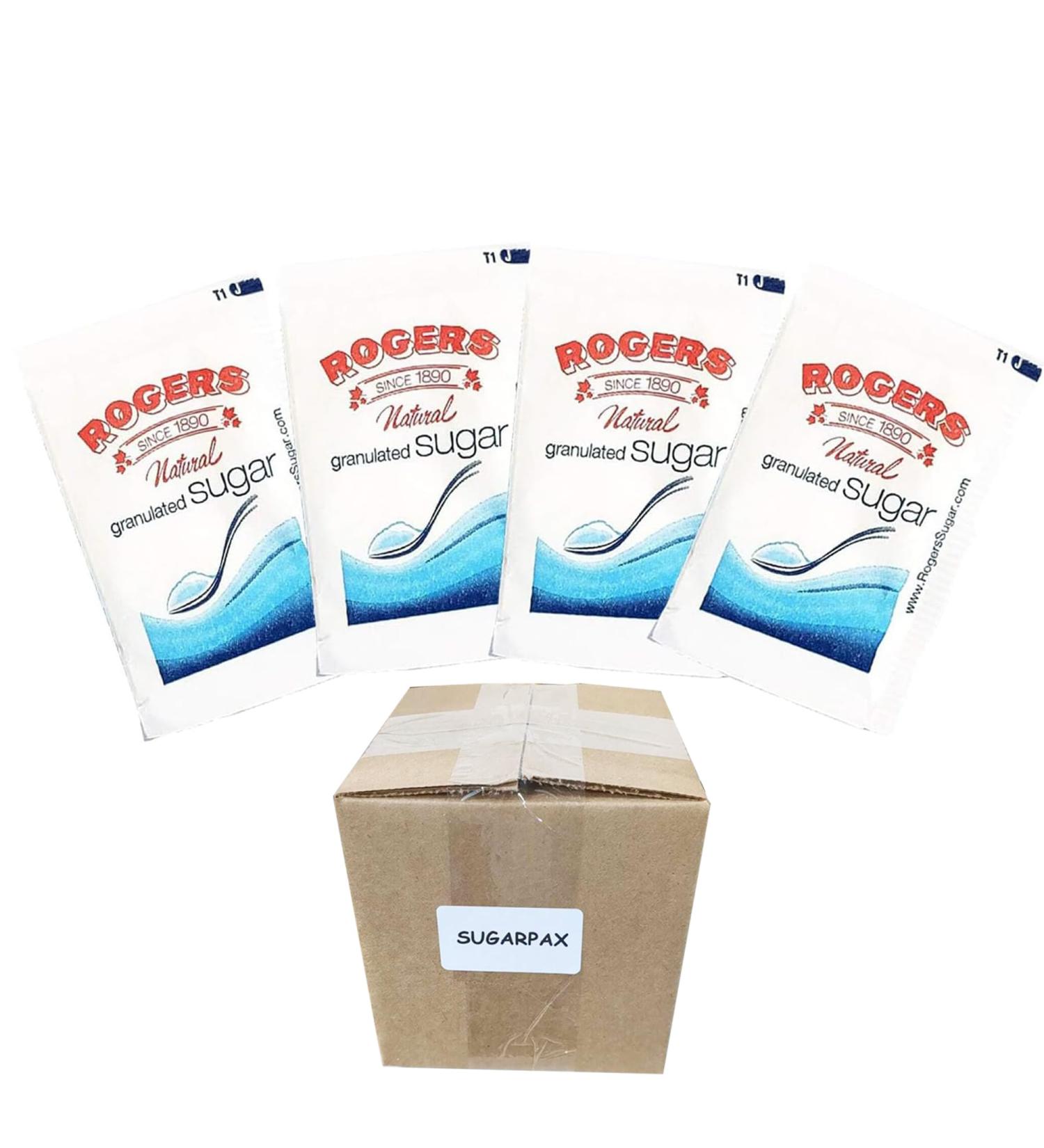 SugarPax - Rogers Sugar Sachets 100ct (350g) Ideal for Servings of Coffee & Tea - Buy Online on GoSupps.com