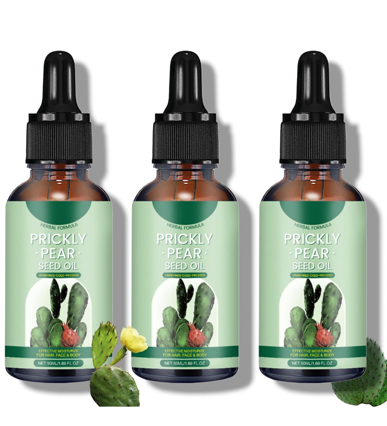 Sheghy Prickly Pear Seed Oil & Prickly Pear Oil - Cold Pressed Organic Extra Virgin Multi-Use Dry Skin Care for Face/Body/Hair Plant-Based Moisturizer 1.69floz (3) - Buy Online on GoSupps.com