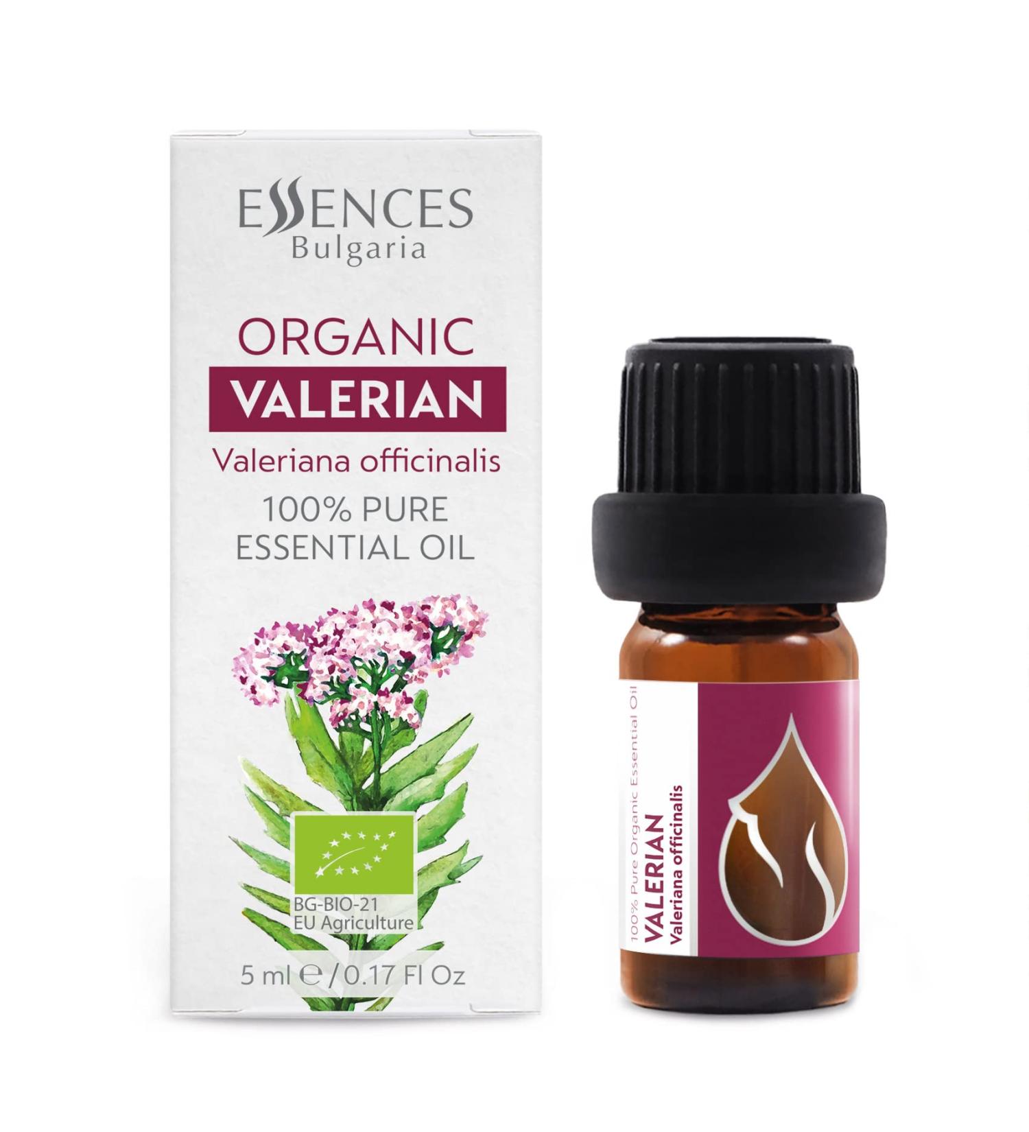 Bulgaria Organic Valerian Essential Oil 5ml | for Sleep, Relaxation & Stress Relief | Therapeutic Grade Aromatherapy Oil - Buy Online on GoSupps.com