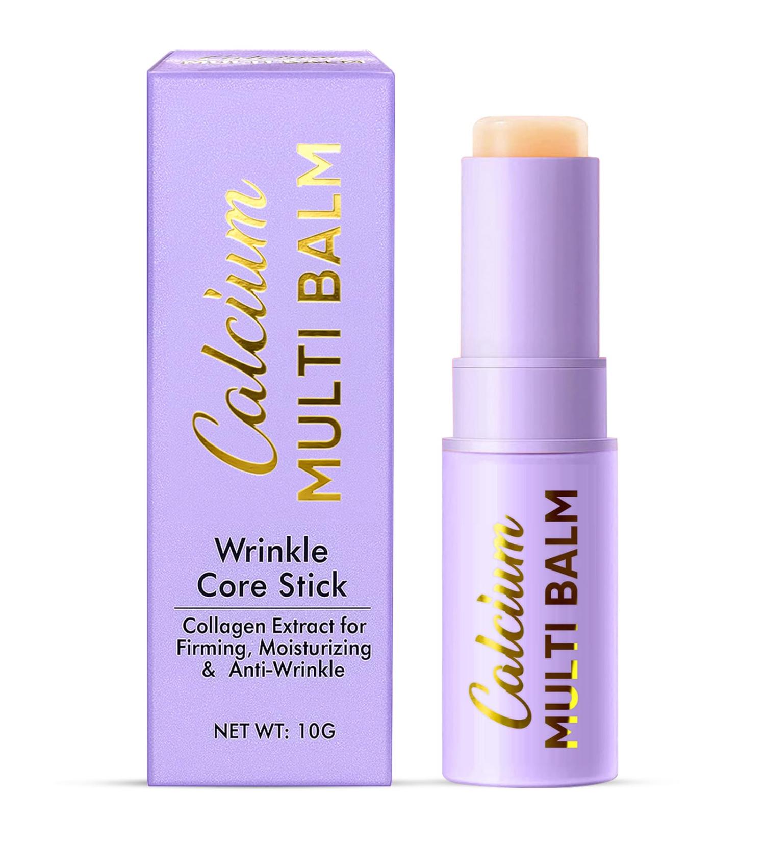 Bizzico Calcium Multi Balm Stick Collagen Solid Moisturizing Stick Hydrating&Firming Skin Moisturizing Cream Suitable for Eyes Neck Face - Buy Online on GoSupps.com