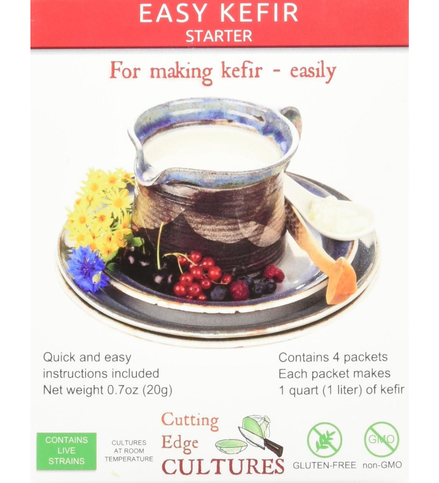 Cutting Edge Cultures Easy Kefir Starter Culture - 4 Pack (20g) - Buy Online on GoSupps.com