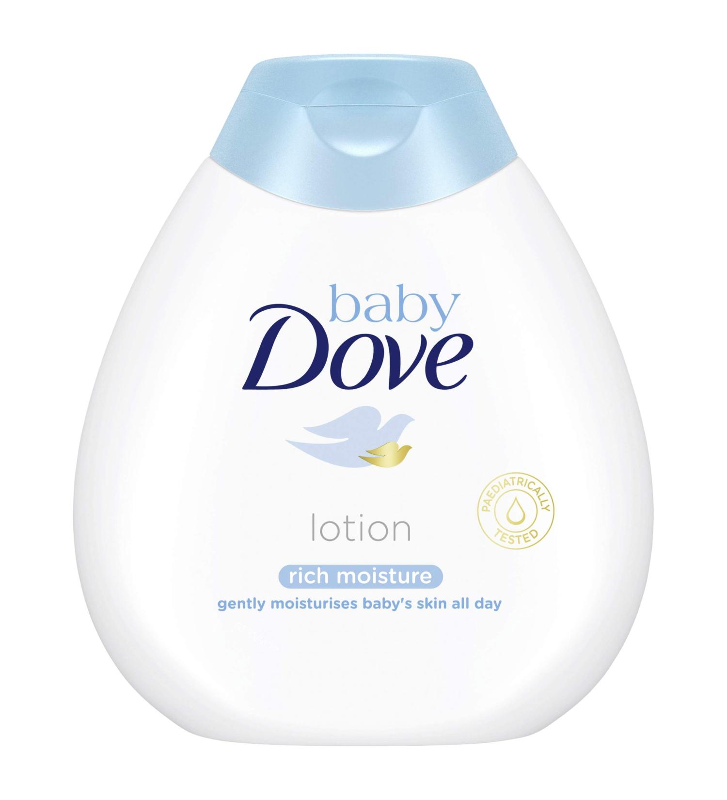 Buy Baby Dove Rich Moisture Lotion 200ml | Nourishing Hydration for Baby's Skin | International Shipping Available - Buy Online on GoSupps.com