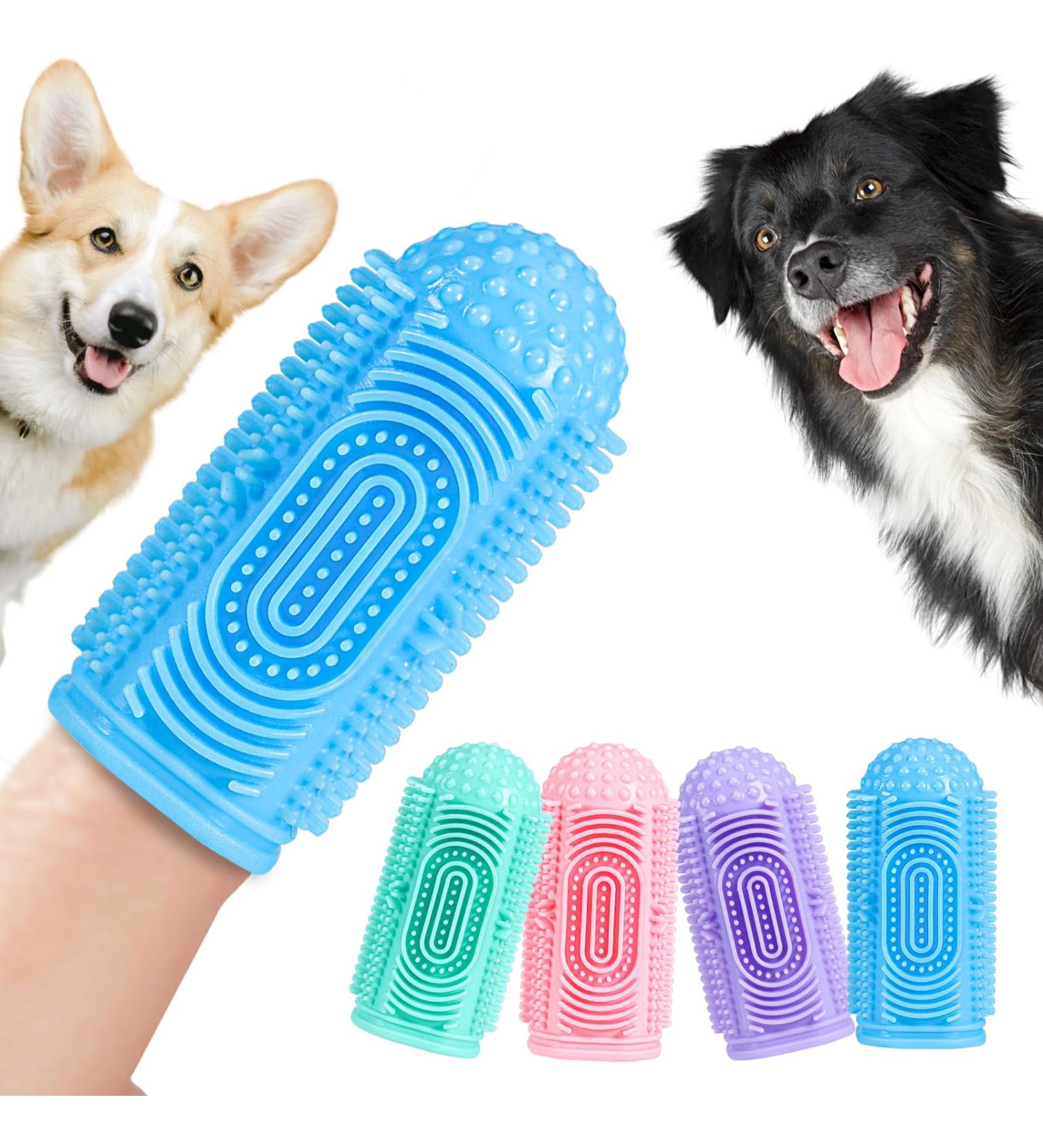 Shop Mzhjywjw 4-Pack Silicone Dog Toothbrush & Finger Toothbrush - Multi-Colored Cat & Puppy Tooth Cleaning Products for Healthy Teeth - Buy Online on GoSupps.com
