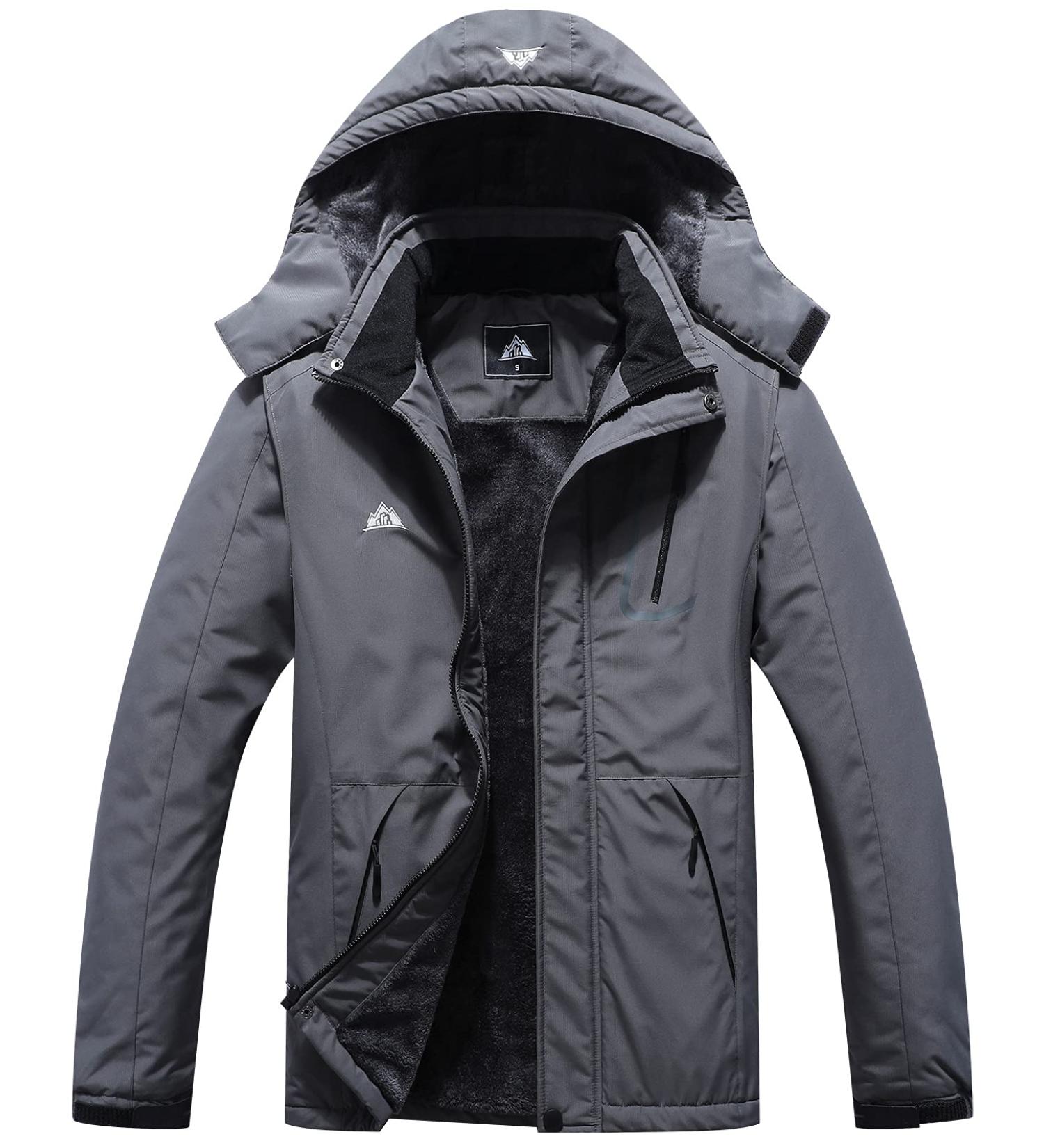 Men's Mountain Waterproof Ski Jacket - Dark Gray-02 X-Large - Buy Online on GoSupps.com