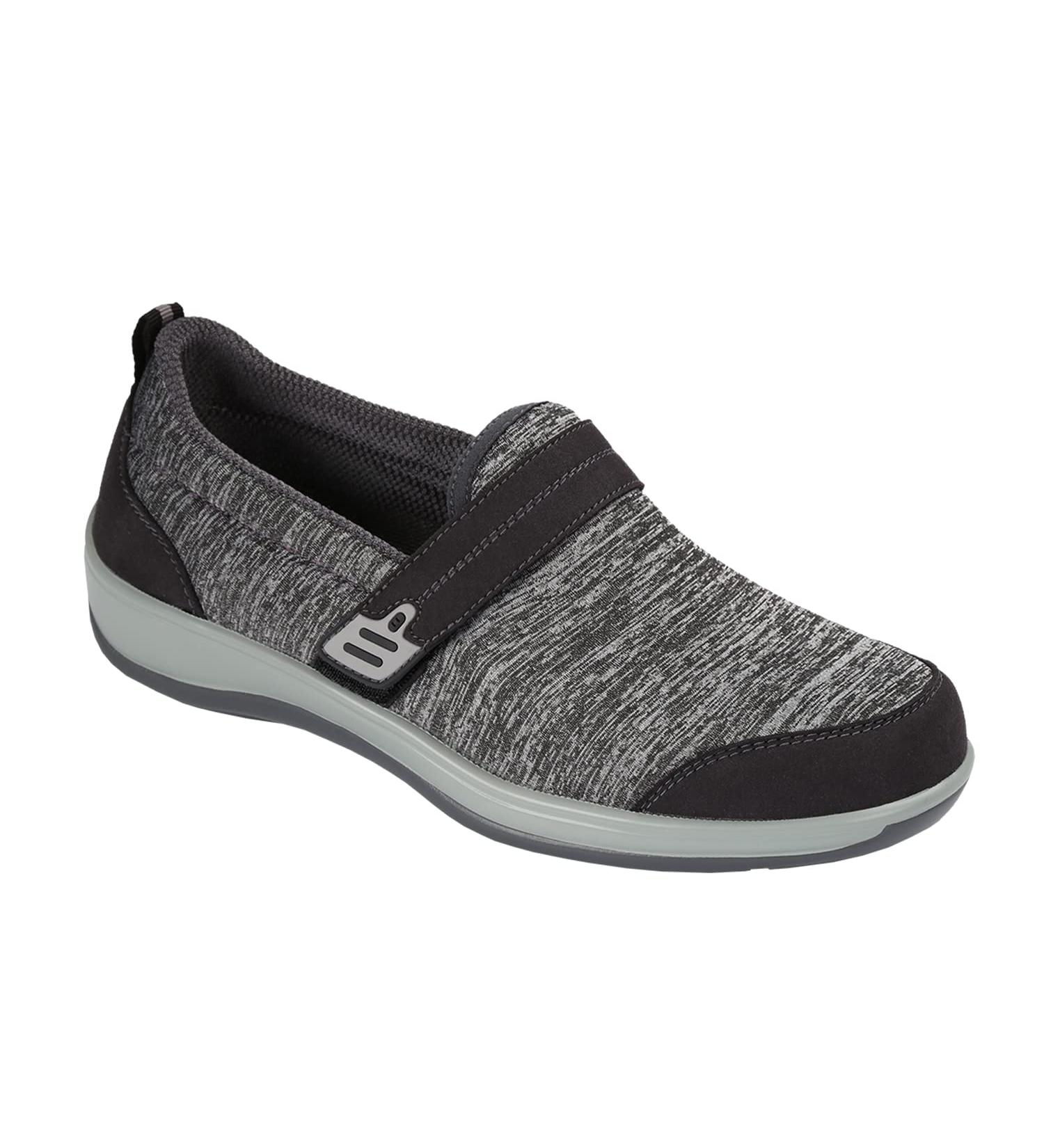 Orthofeet Women's Plantar Fasciitis Shoes - Heel Pain Relief & Arch Support - Quincy 7.5 Wide Gray - Buy Online on GoSupps.com