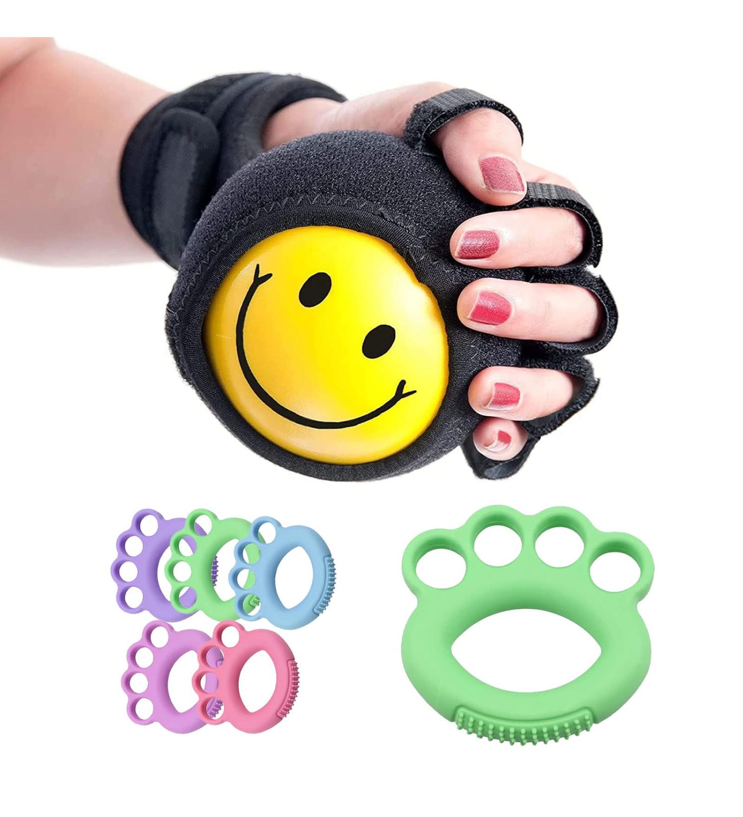 Large Anti-Spasticity Finger Grip Strength Ball - Hand Rehabilitation & Stroke Recovery Device - Buy Online on GoSupps.com