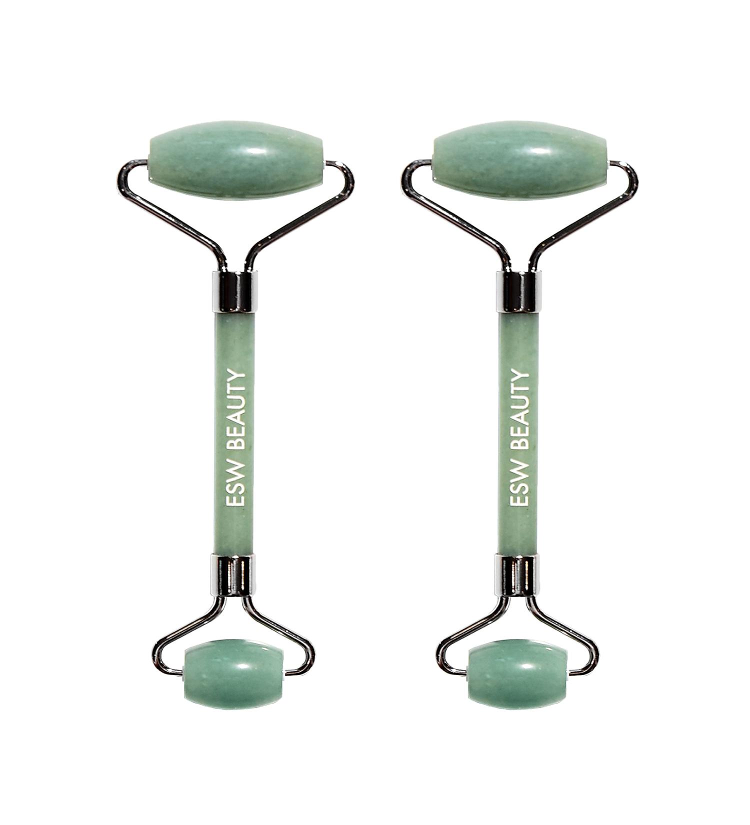 Buy Mint Green Tea Jade Crystal Facial Roller | Spa Quality Skincare Tool for Radiant Skin - International Shipping Available - Buy Online on GoSupps.com