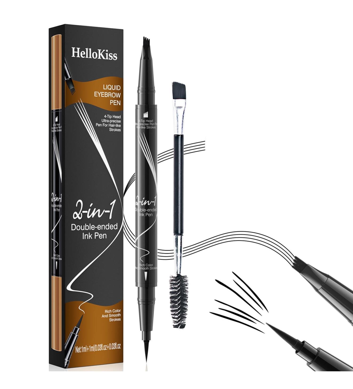 Trailott Trailott Liquid Eyebrow Pen Hellokiss Liquid Eyebrow Pen Bulletboard Waterproof Eyebrow Pen Trailott Eyebrow Pen Bulletinboard Brow Pen Black - Buy Online on GoSupps.com
