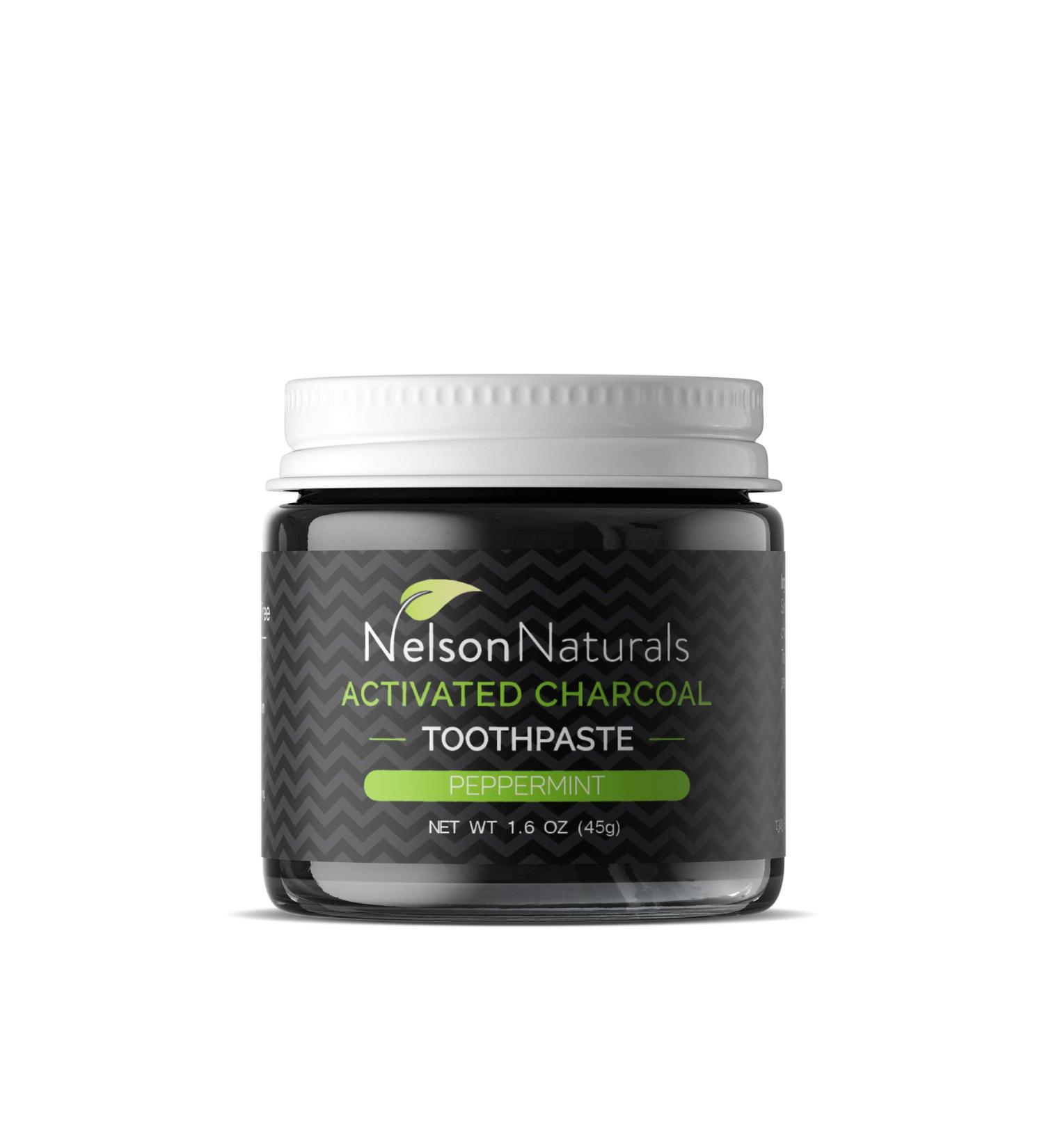 Activated Charcoal Toothpaste 1.6 oz - Peppermint Flavor for Whiter Teeth | International Shipping Available - Buy Online on GoSupps.com