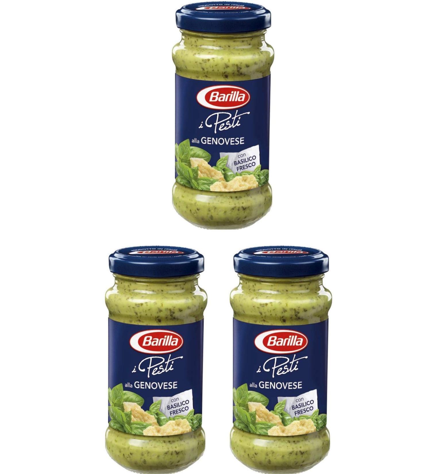 3X Barilla Pesti alla Genovese Italian Pesto Sauce for Pasta 190g Ready to Eat! - Buy Online on GoSupps.com
