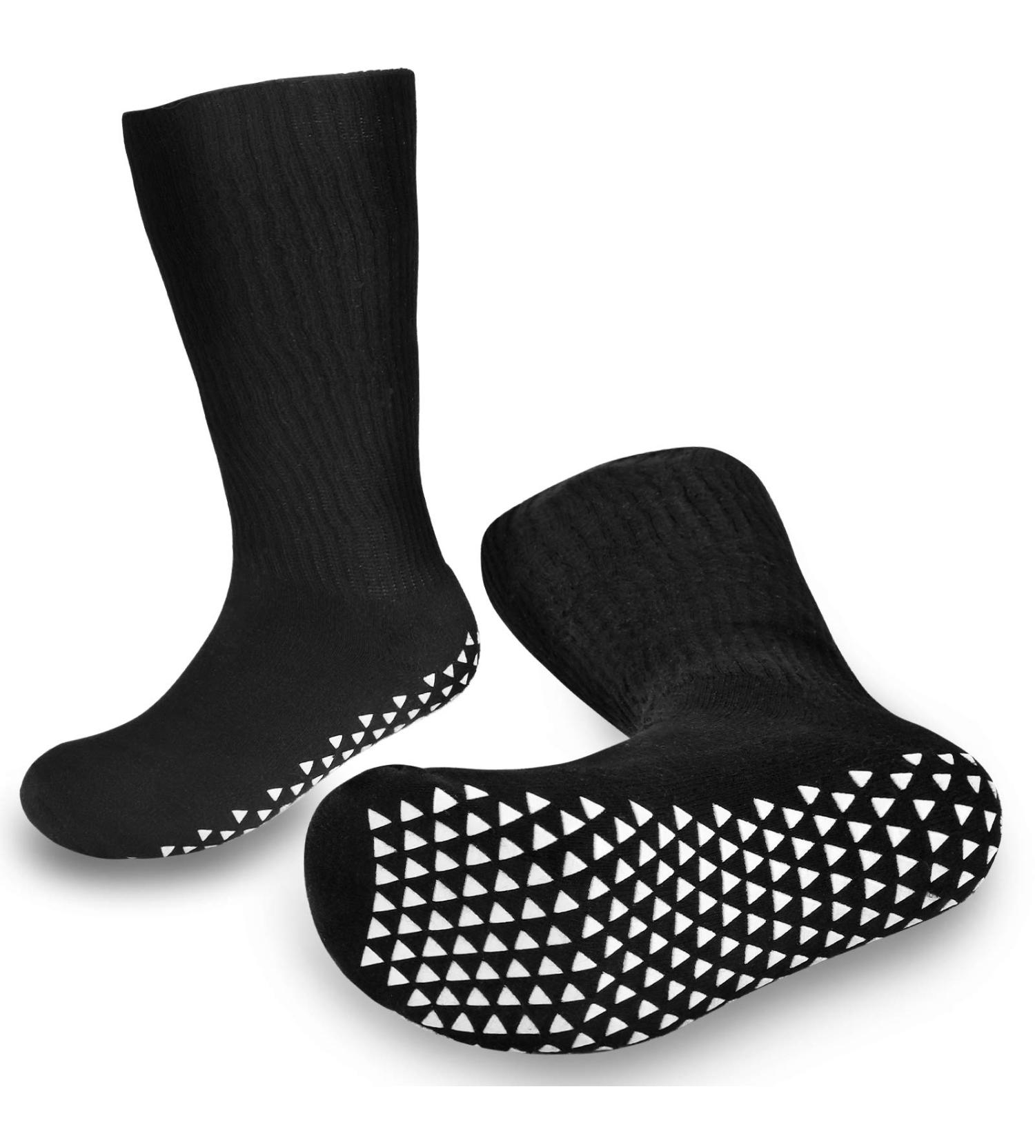 2 Pair Black Lymphedema Socks | Over Calf, 21 Girth | Stretches for Swollen Feet - Buy Online on GoSupps.com