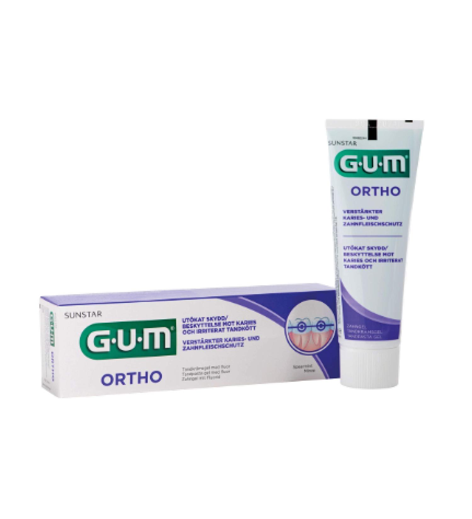 Sunstar Gum GUM Ortho dental gel with fluoride and isomalt 75 ml dental gel for remineralization of the enamel