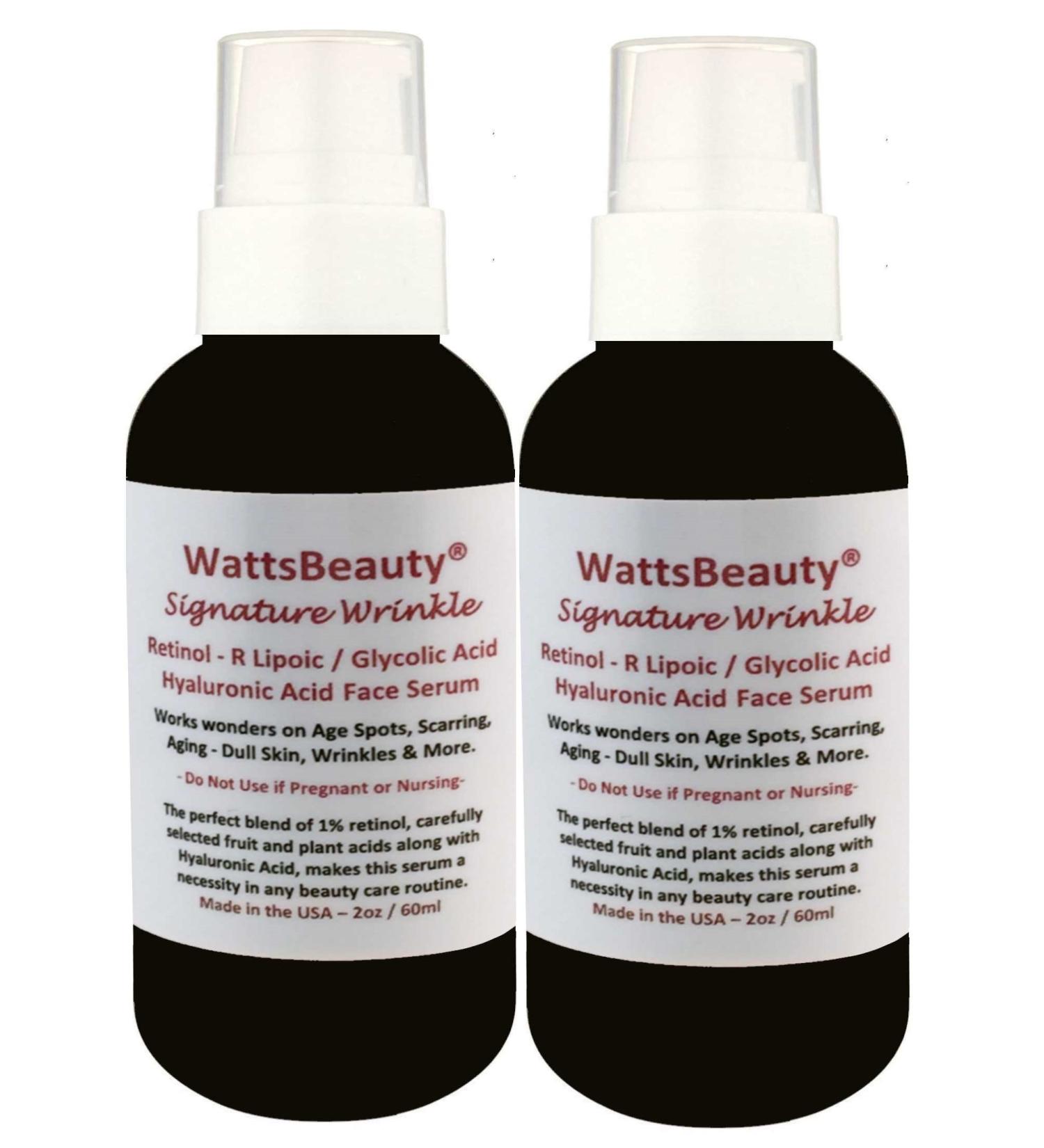 Signature Wrinkle Retinol - Hyaluronic Acid - Glycolic Acid Gel (4 ounce) 4 Fl Oz (Pack of 1)