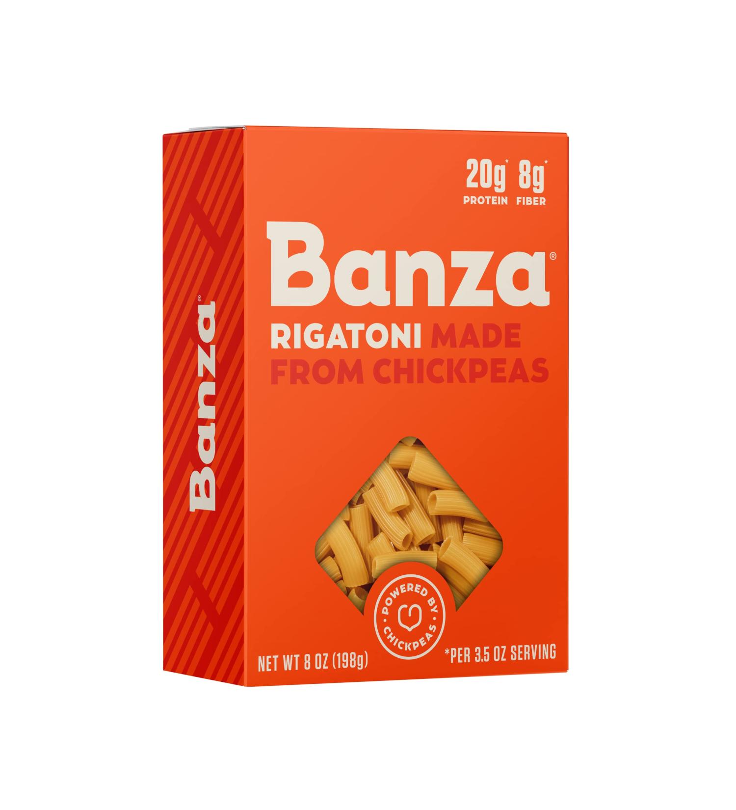 Banza Chickpea Pasta Rigatoni - Gluten Free, High Protein, Lower Carb, Non-GMO (Pack of 6) - Buy Online on GoSupps.com