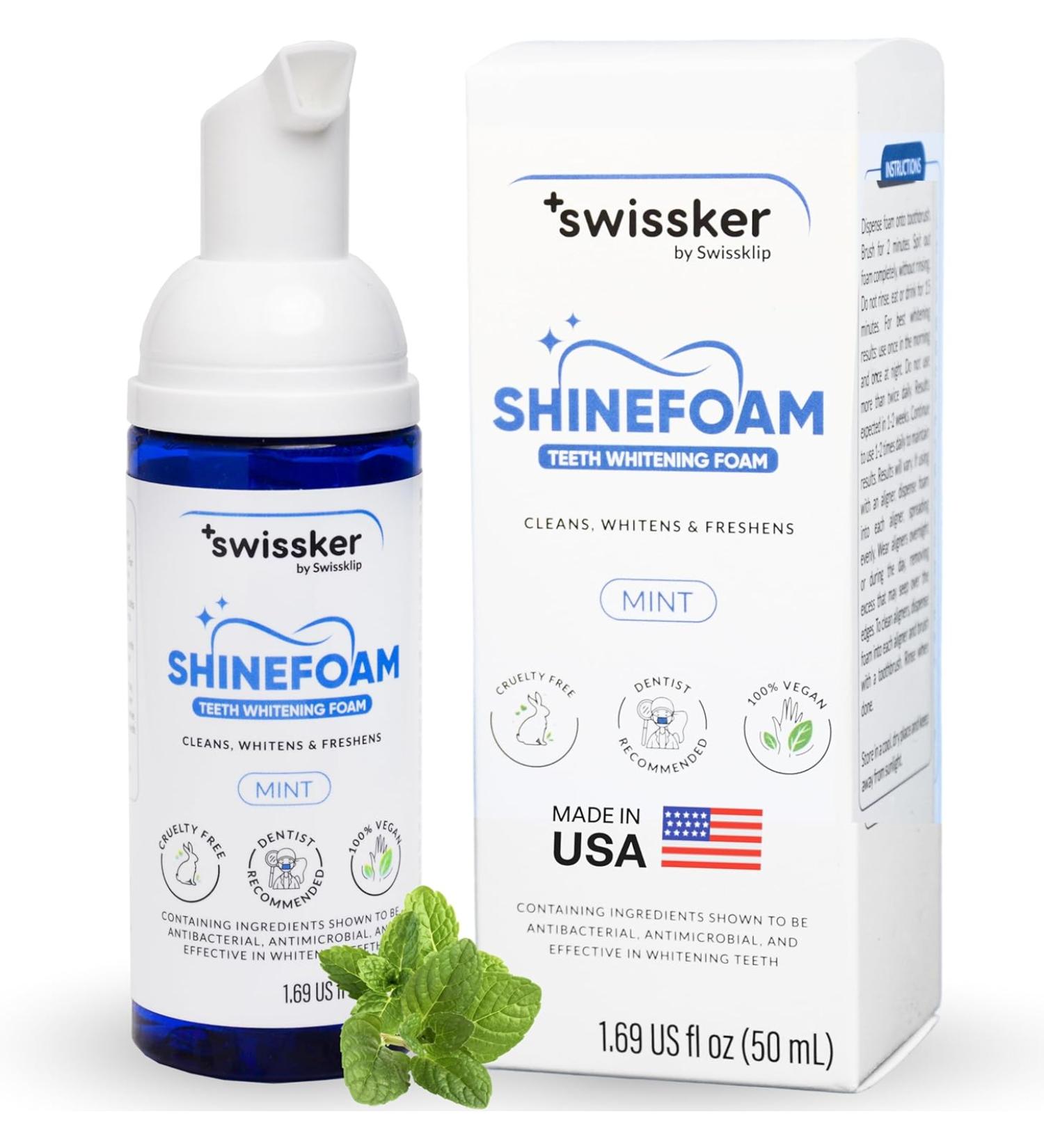 Swissklip Foam Toothpaste Teeth Whitener - Best Professional Whitening Kit | Best Teeth Whitening Products - Buy Online on GoSupps.com