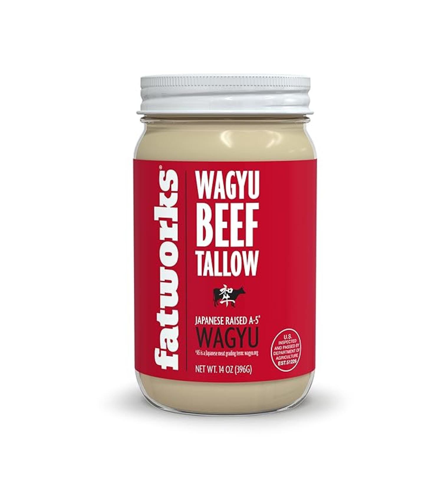 Fatworks Wagyu BEEF TALLOW - 14 Oz. - Buy Online on GoSupps.com