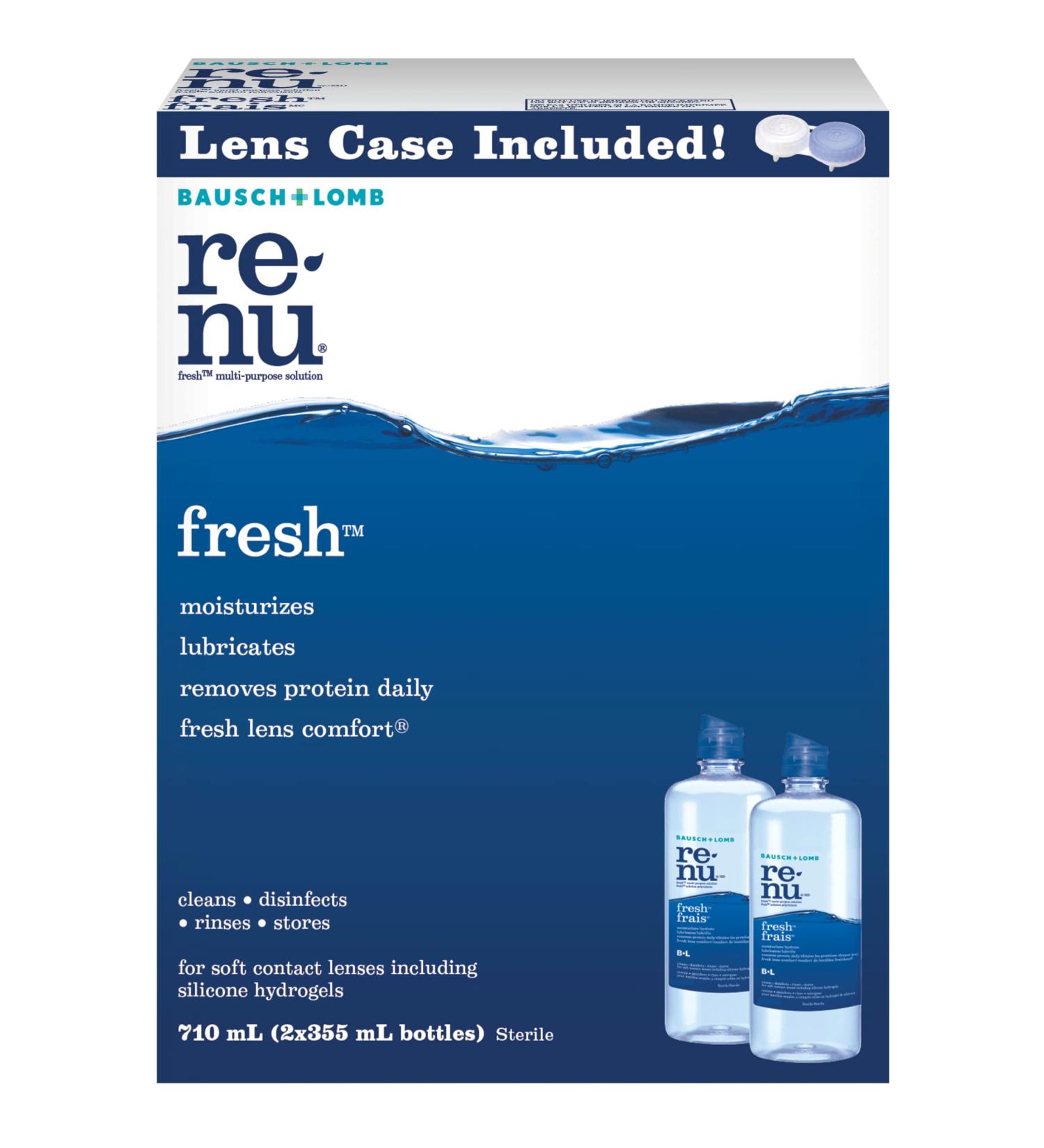 Bausch & Lomb Renu MultiPlus Solution 355ml - Pack of 2 | Effective Lens Care Solution - Buy Online on GoSupps.com