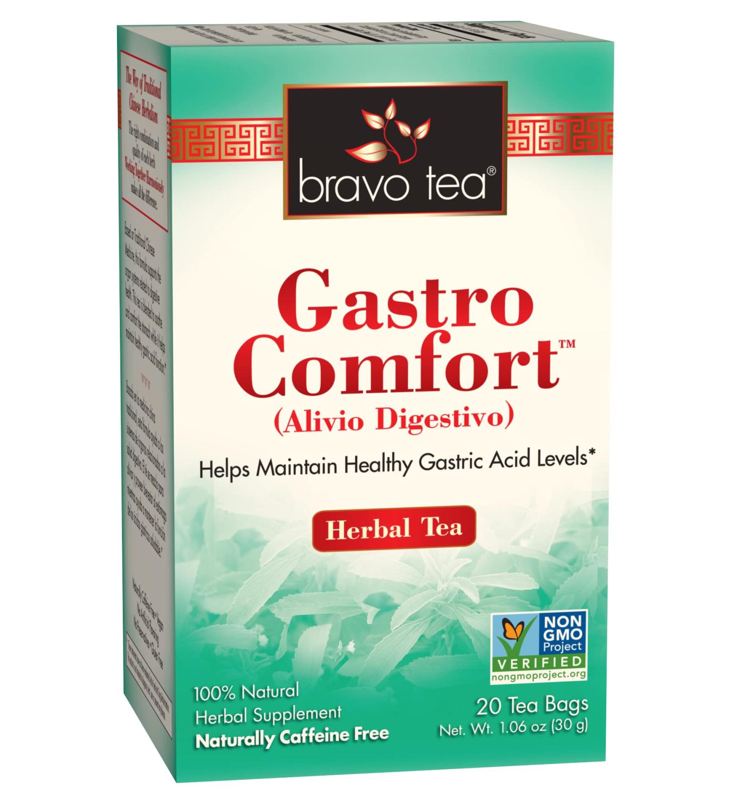 Bravo Tea Gastro Comfort Caffeine Free - 20 Tea Bags | Soothing Herbal Blend - Buy Online on GoSupps.com