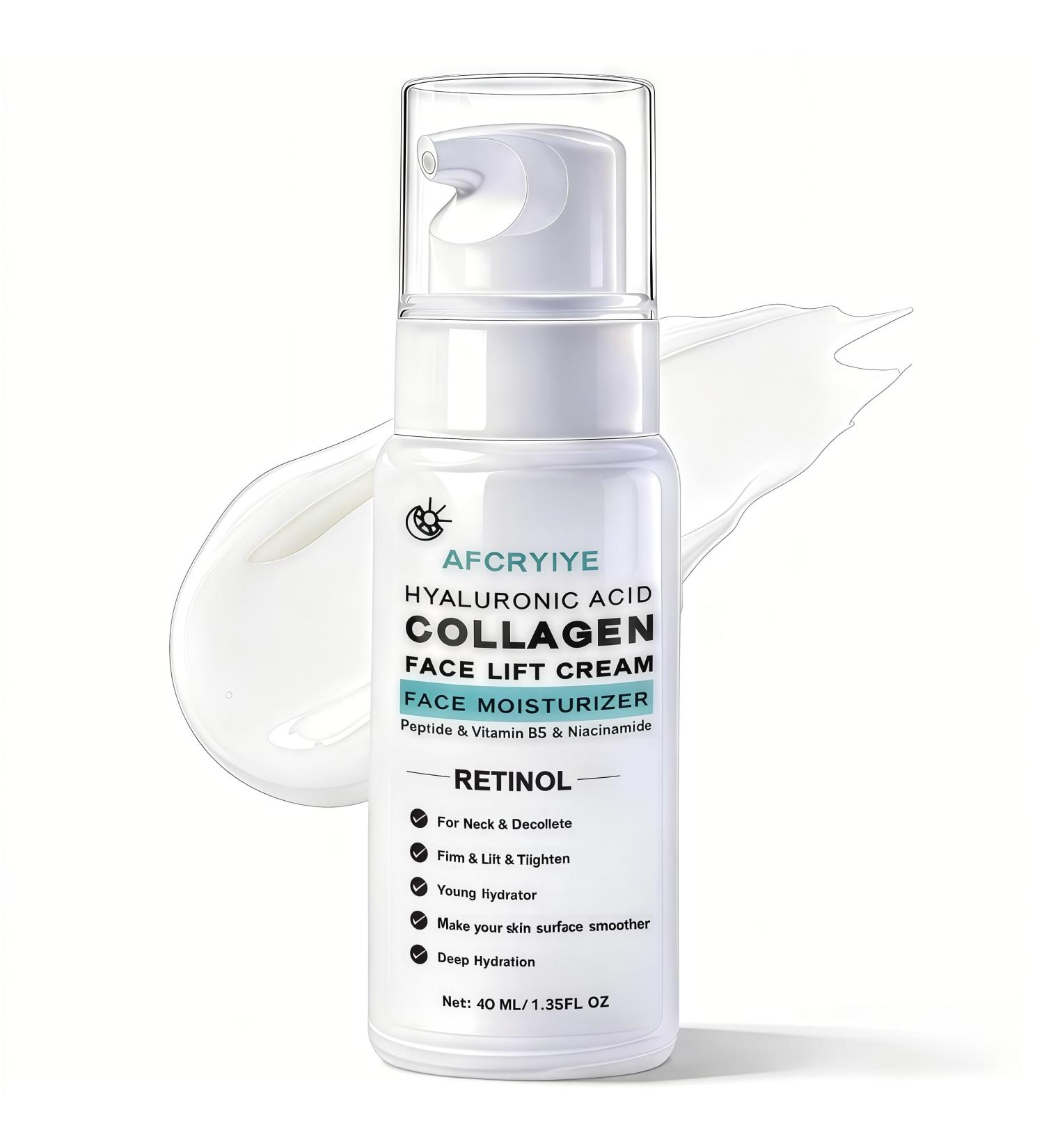 Neck Firming Cream with Retinol & Peptides | 6-in-1 Anti-Aging Moisturizer | Tighten & Lift Face & Neck | Hyaluronic Acid & Collagen Infused | Fast-Absorbing Smooths Visible Lines 40 ml - Buy Online on GoSupps.com