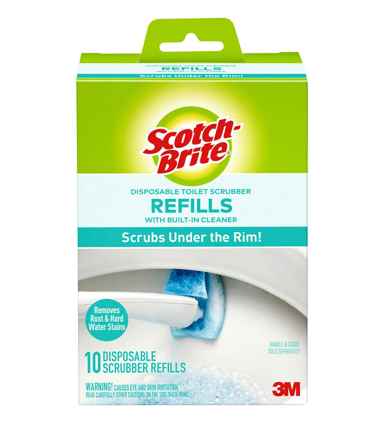 Scotch-Brite Disposable Toilet Scrubber Refills - 10 Pack Removes Rust & Hard Water Stains - Buy Online on GoSupps.com
