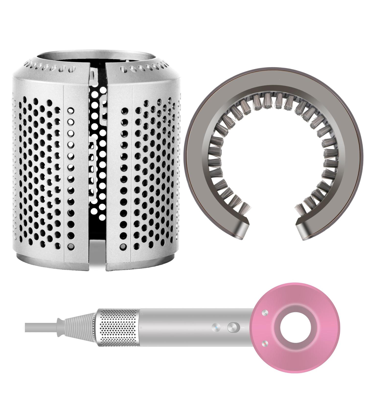 YTCHYYSK Upgraded Hair Dryer Filter Cage Replacement for Dyson Supersonic - Outer Filter Repair Accessories with Cleaning Brush - Silver - Buy Online on GoSupps.com