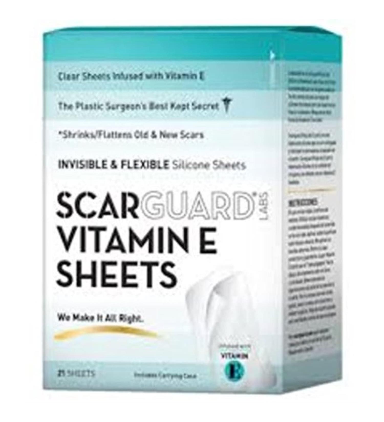 ScarGuard Scarsheet Nearly Invisible Silicone Scar Sheets 21 Count