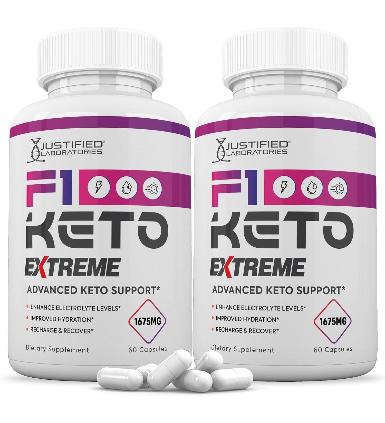 (2 Pack) F1 Extreme Pills 1675MG New & Improved Formula Contains Apple Cider Vinegar Extra Virgin Olive Oil Powder Green Tea Leaf 120 Capsules - Buy Online on GoSupps.com