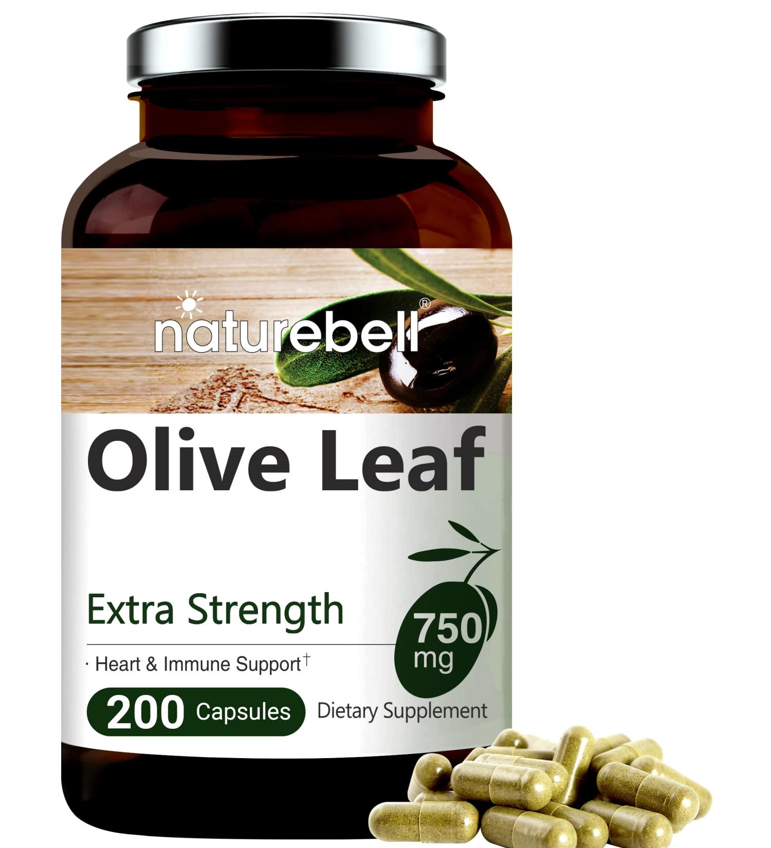 Olive Leaf Extract 750mg | Maximum Strength 20% Oleuropein | 200 Counts - Immune & Circulation Support | Non-GMO - Buy Online on GoSupps.com