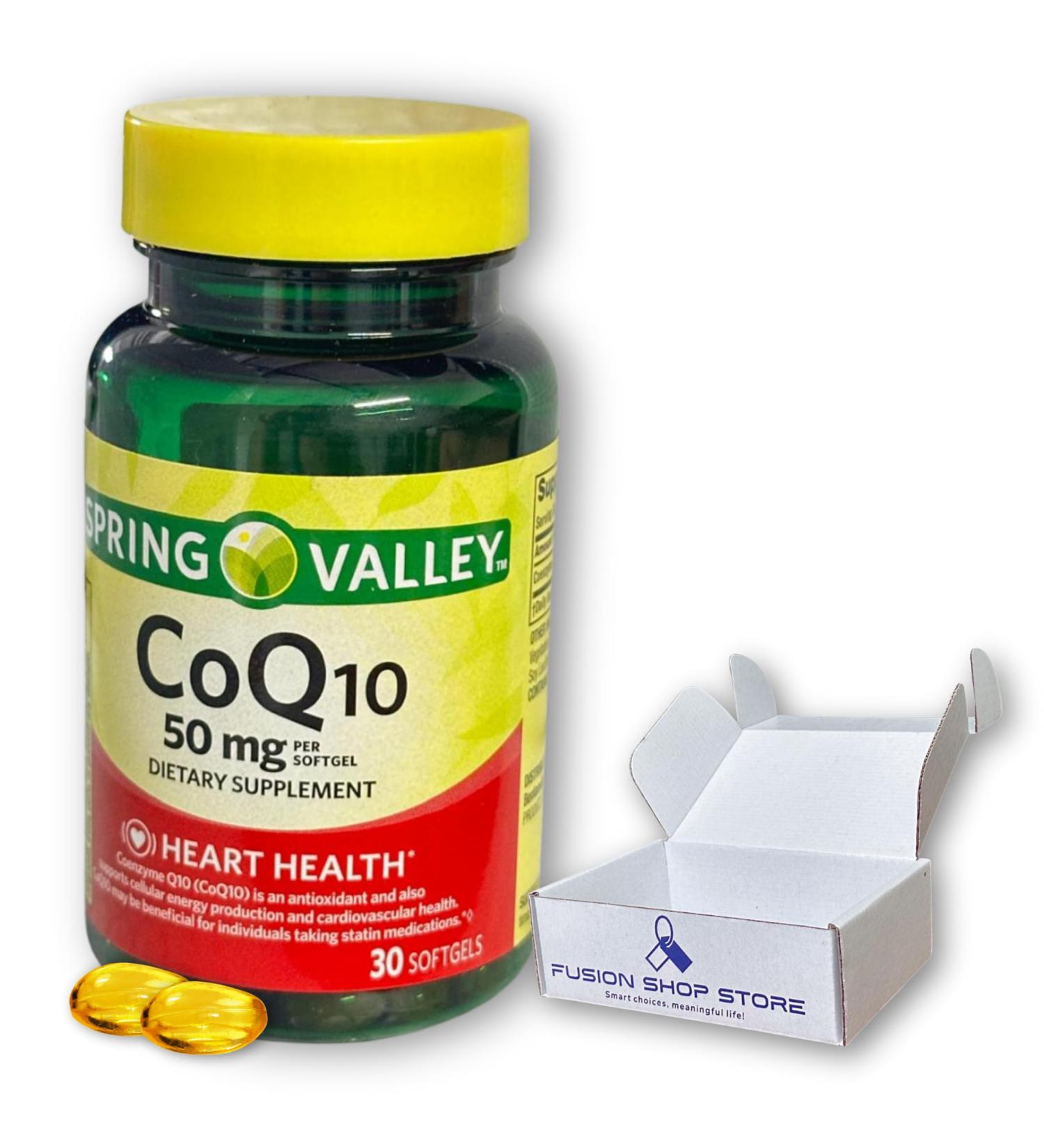 C0q10 50mg- 30 softgels (Pack of 1) Boxed by Fusion Shop Store - Buy Online on GoSupps.com