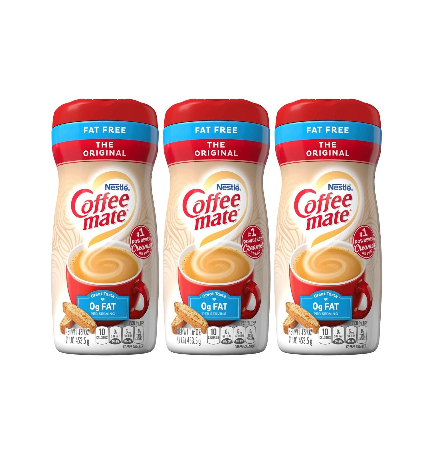 Nestle Coffee mate Original Fat Free Powdered Coffee Creamer | Smooth and Rich | Easy to Pour | 3 x 453g - Buy Online on GoSupps.com