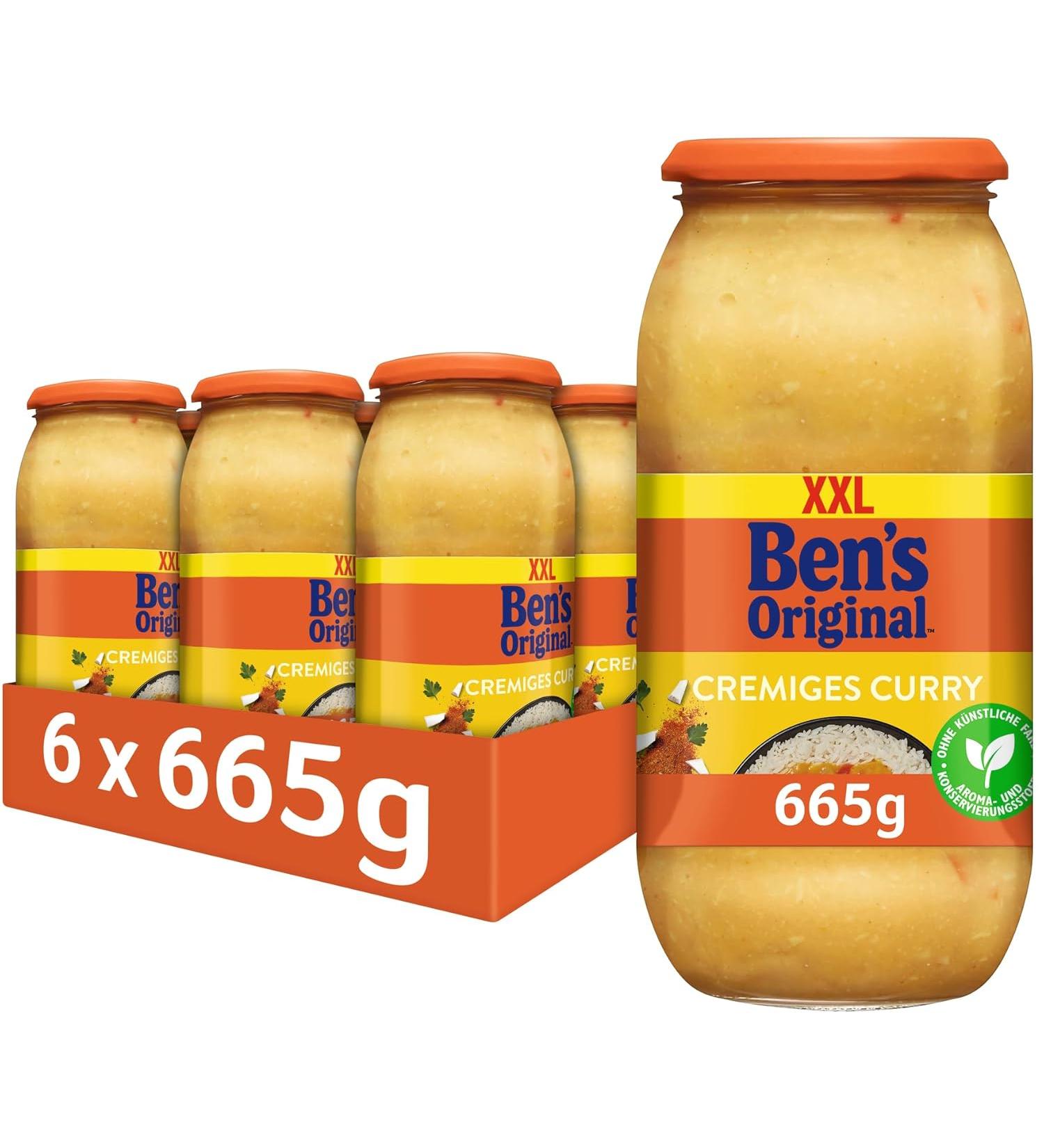 Buy BEN'S ORIGINAL Creamy Curry Sauce - 6 Jars (665g each) | International Shipping Available - Buy Online on GoSupps.com